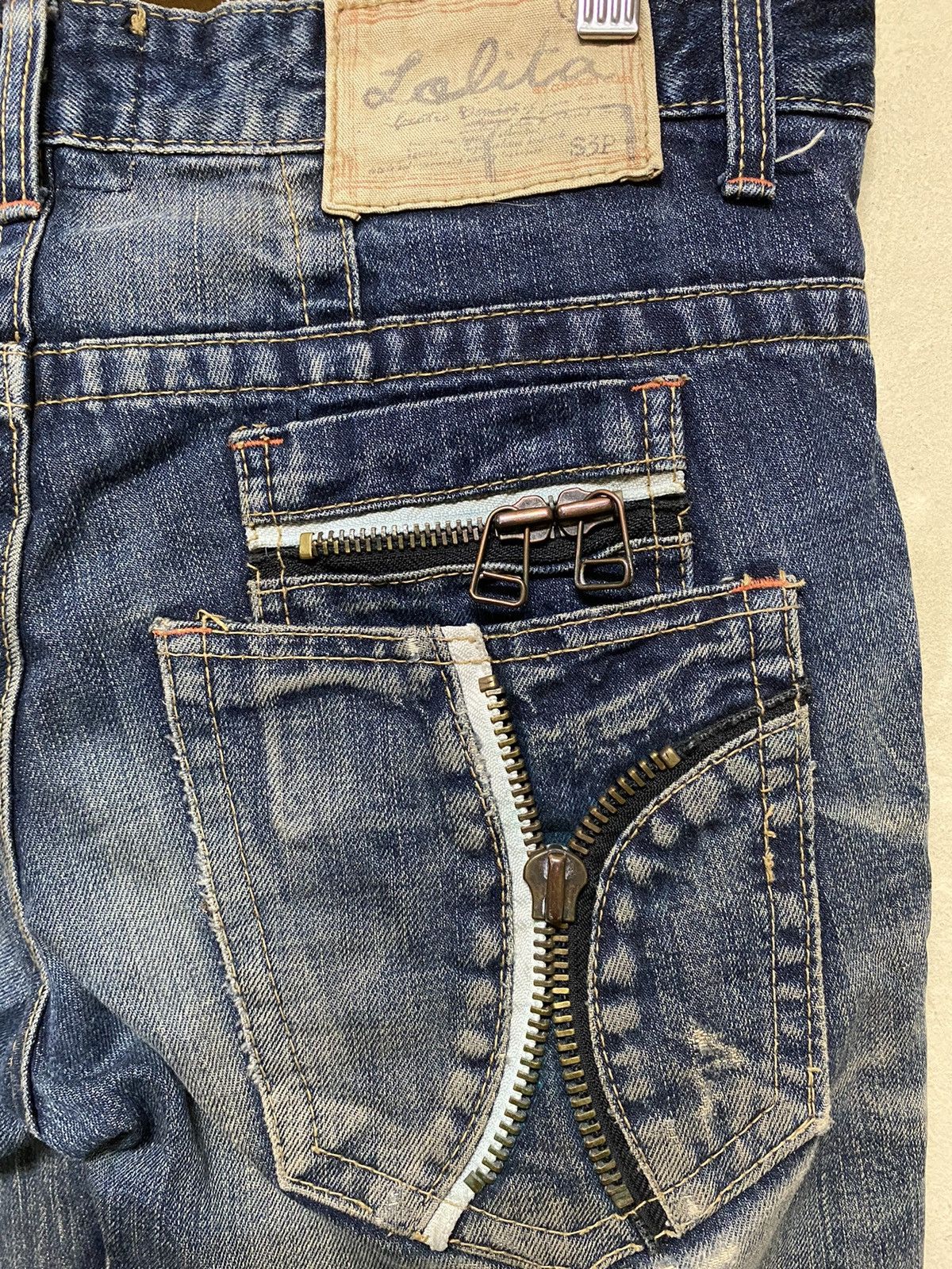 Japanese Brand Vintage LOLITA Jeans Embroidery And Zipper Pocket Size US 31 - 11 Thumbnail