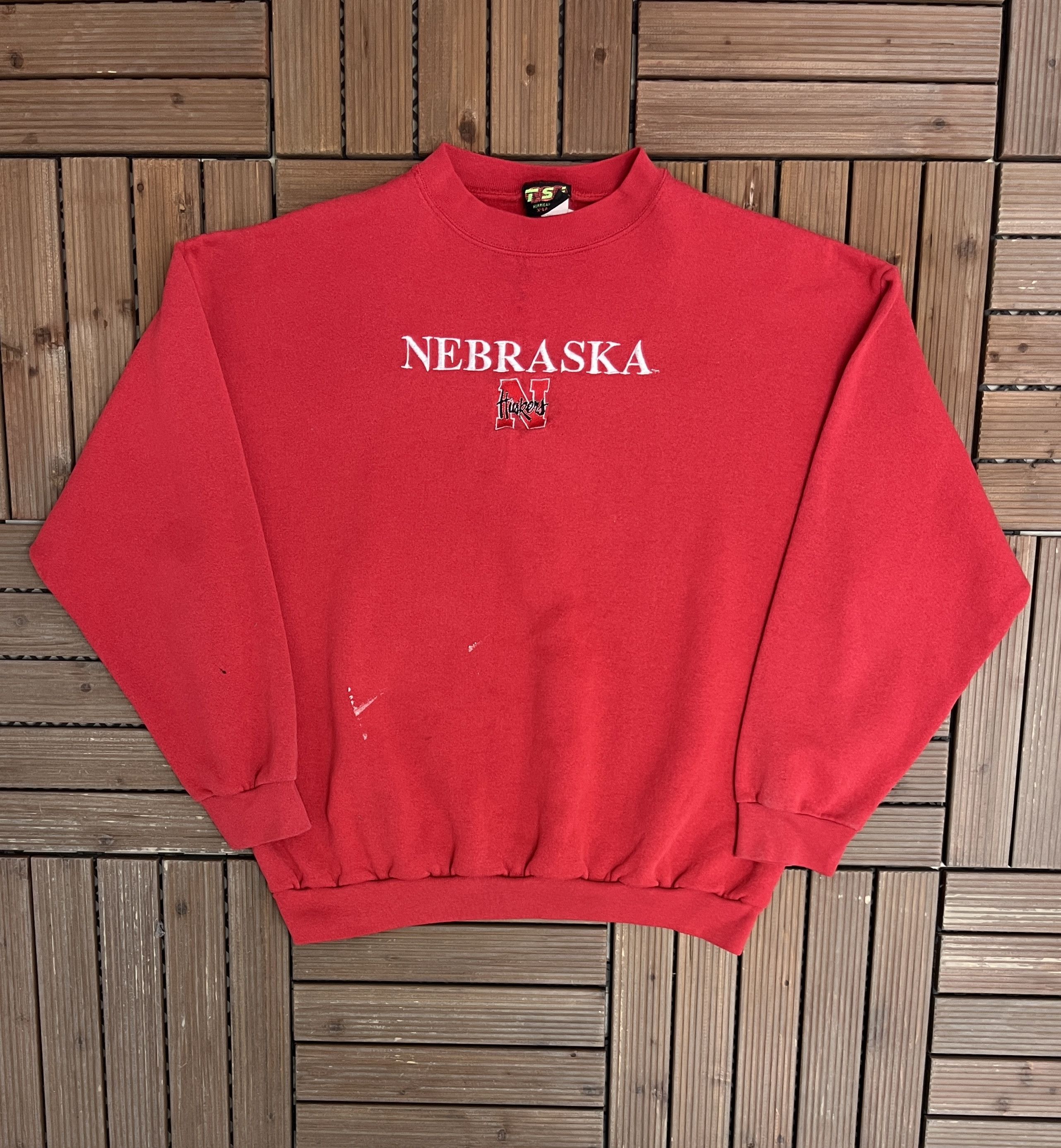 Vintage Nebraska Cornhuskers Stitched Vintage Crewneck Sweater Size US XL / EU 56 / 4 - 1 Thumbnail