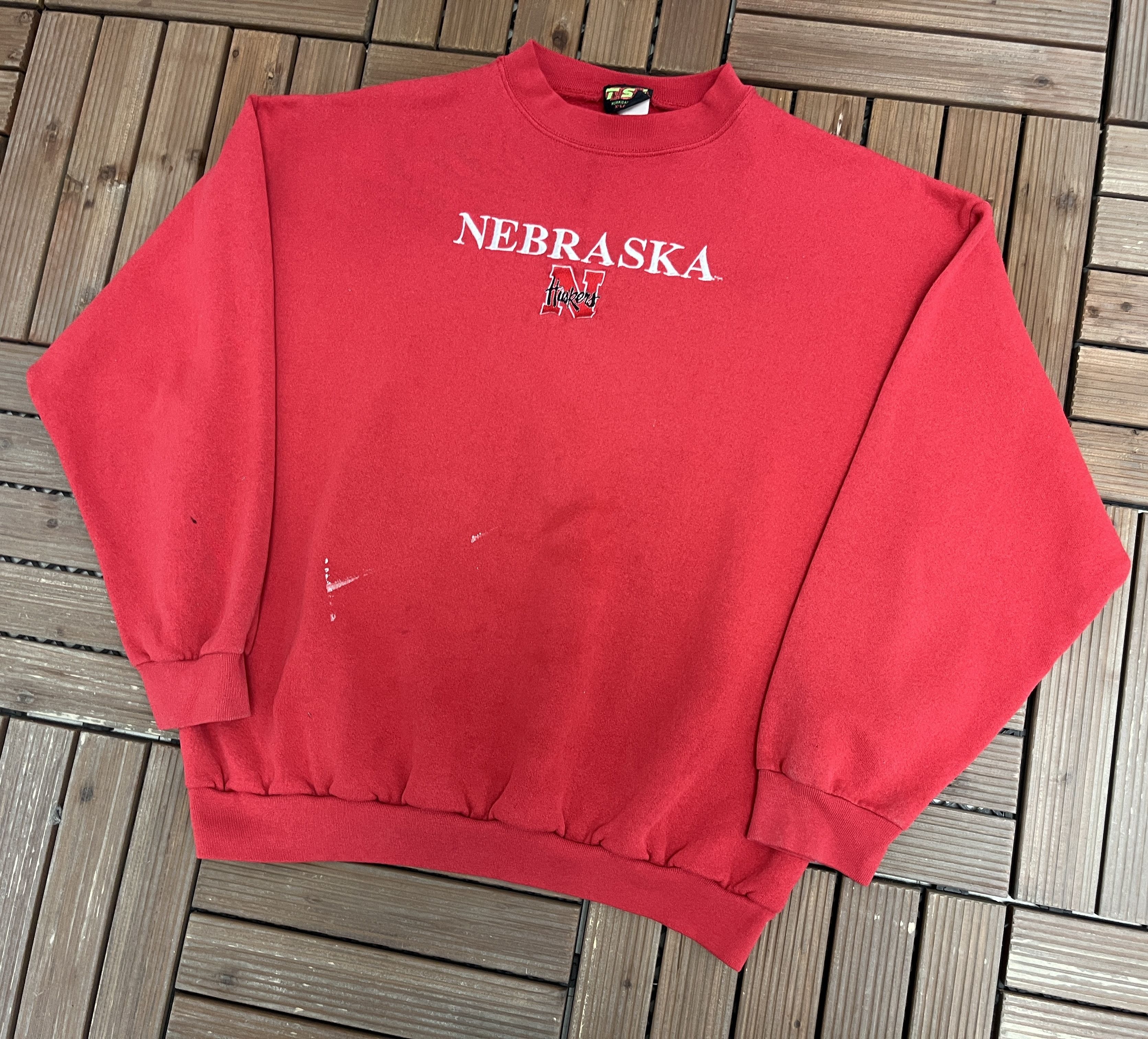 Vintage Nebraska Cornhuskers Stitched Vintage Crewneck Sweater Size US XL / EU 56 / 4 - 3 Thumbnail
