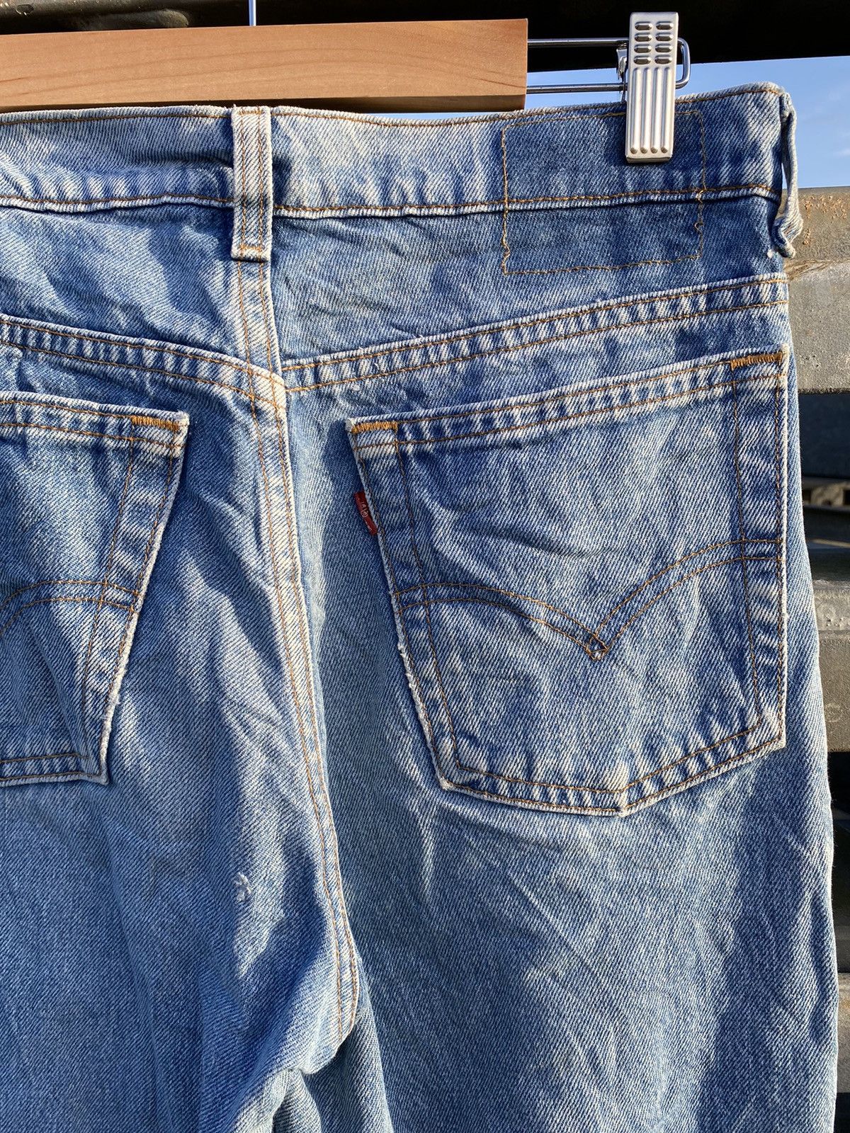 Levi's Vintage THRASHED LEVIS 501 Blue Distressed Denim Size US 30 / EU 46 - 6 Thumbnail