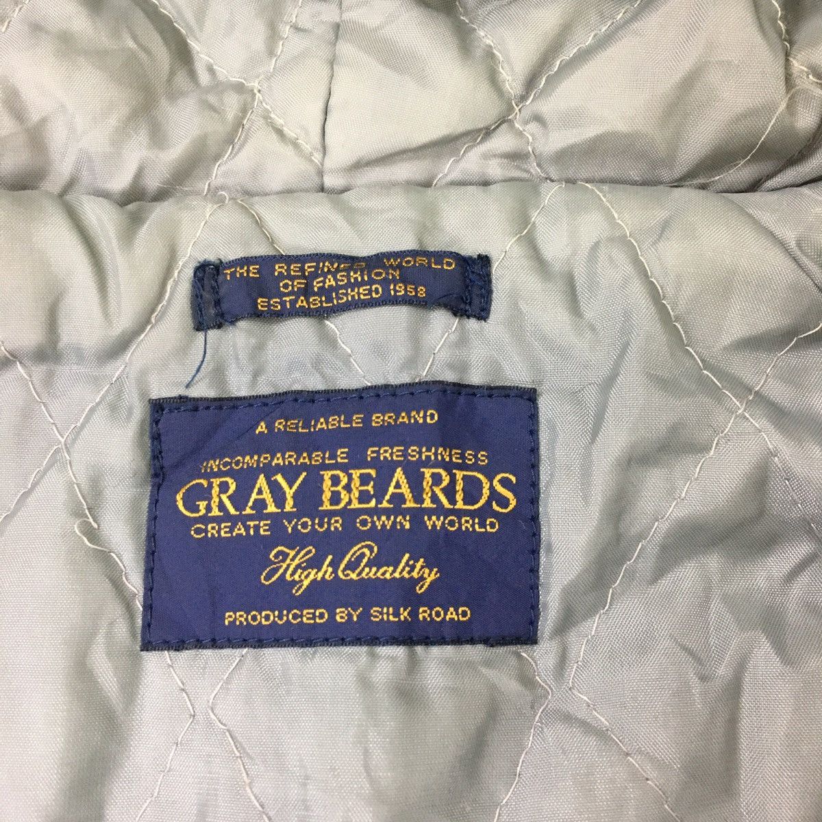 Japanese Brand Japanese Gray Beards Wool Hoodie Bomber Size US S / EU 44-46 / 1 - 8 Thumbnail