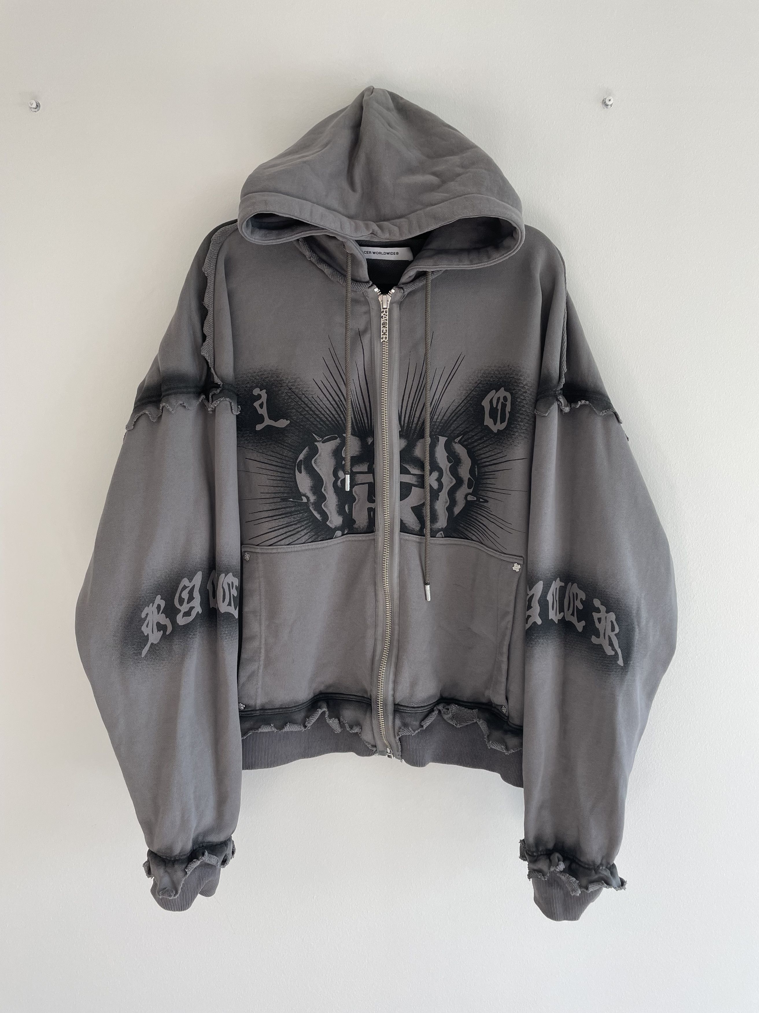 Designer × Streetwear × Vintage Racer Worldwide® Grey Tattoo  