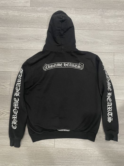 Chrome Hearts Chrome Hearts Scroll Script Hoodie Pullover | Grailed