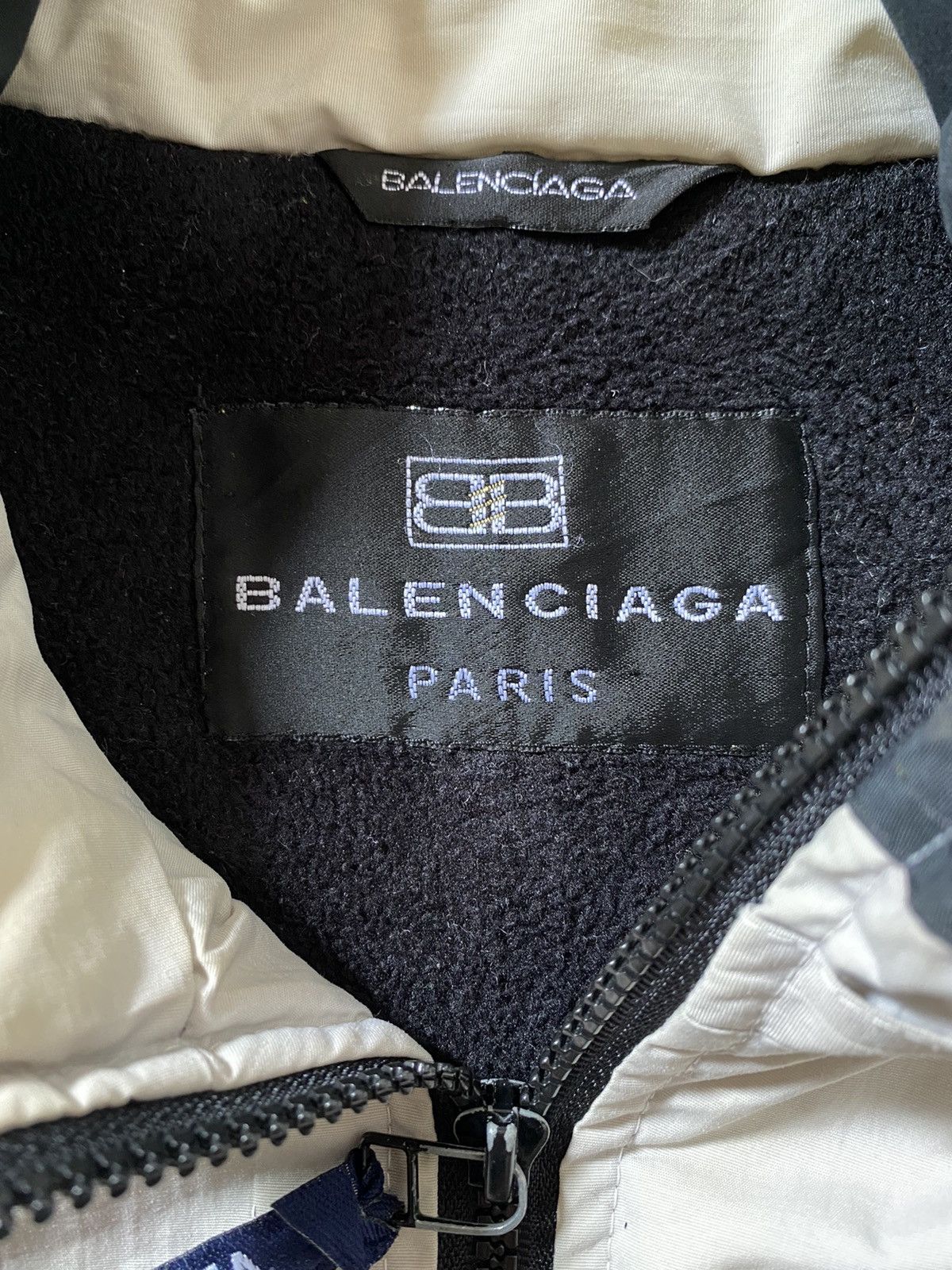 Balenciaga × Vintage Vintage Balenciaga Embroidery Fleece Lined Overdyed Jacket Size US M / EU 48-50 / 2 - 13 Thumbnail