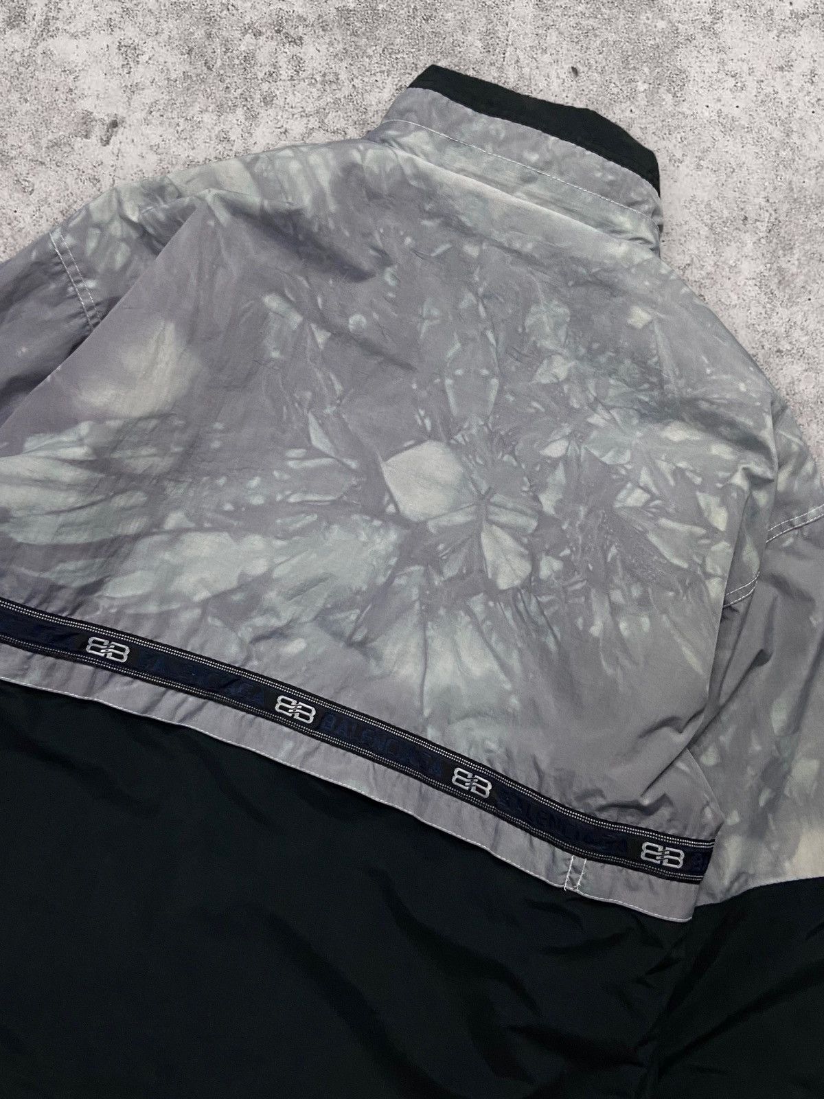 Balenciaga × Vintage Vintage Balenciaga Embroidery Fleece Lined Overdyed Jacket Size US M / EU 48-50 / 2 - 11 Thumbnail