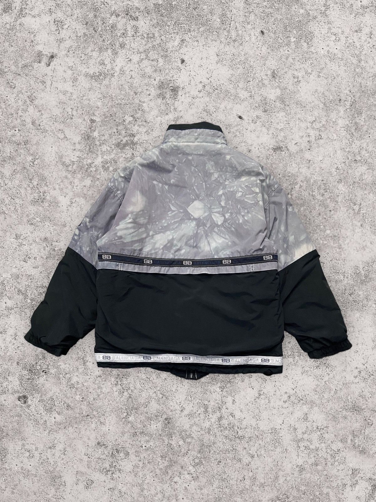 Balenciaga × Vintage Vintage Balenciaga Embroidery Fleece Lined Overdyed Jacket Size US M / EU 48-50 / 2 - 2 Thumbnail