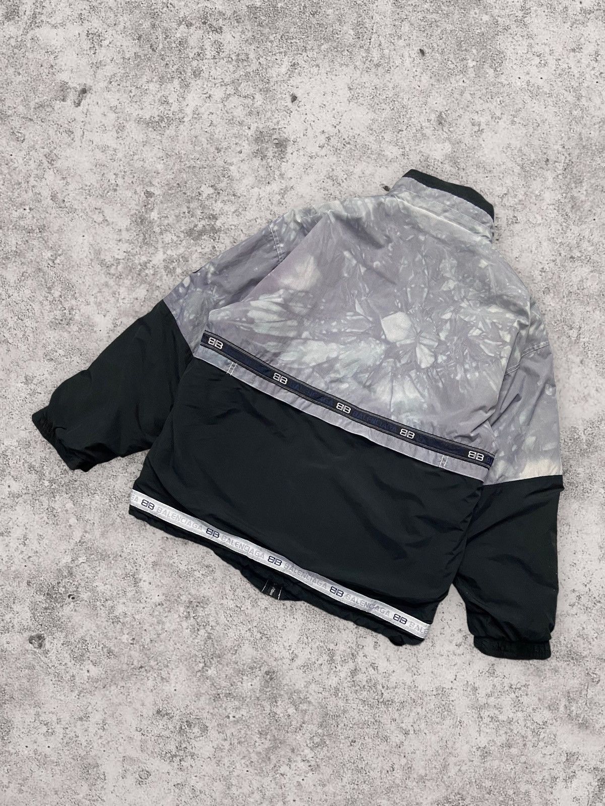 Balenciaga × Vintage Vintage Balenciaga Embroidery Fleece Lined Overdyed Jacket Size US M / EU 48-50 / 2 - 10 Thumbnail