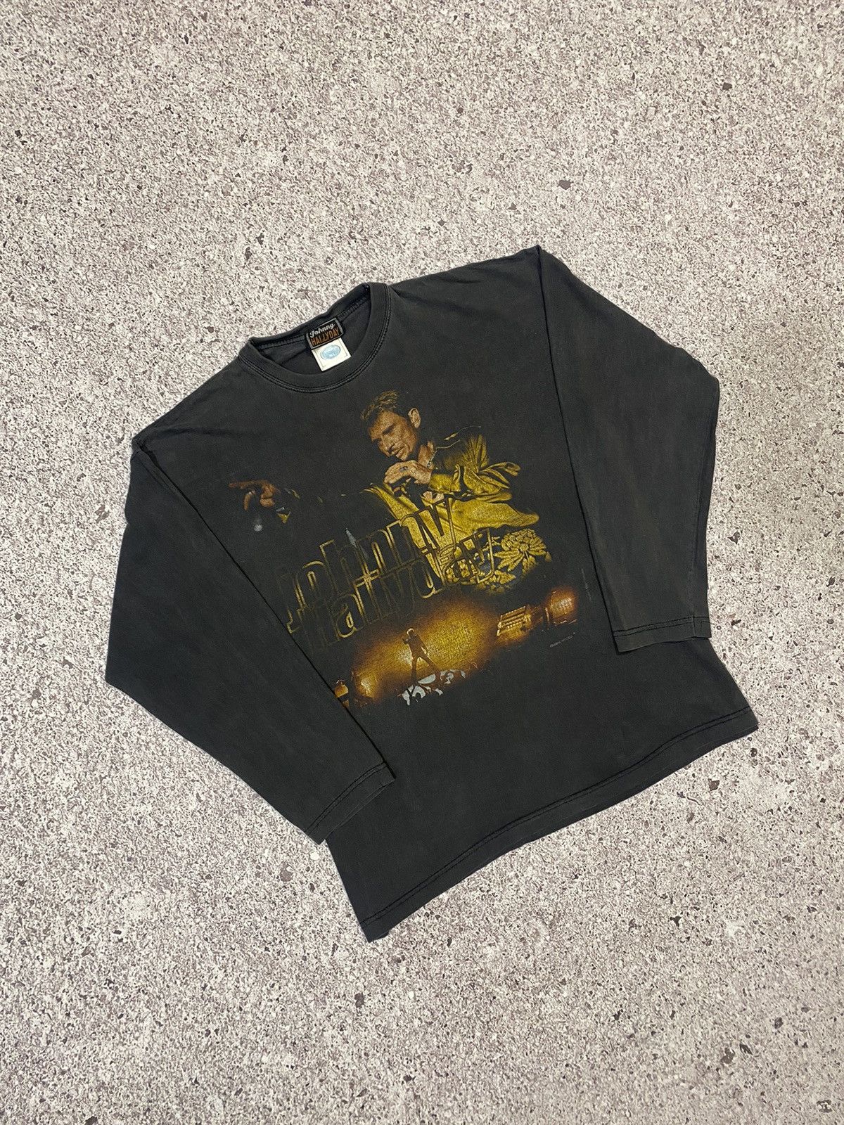 Band Tees × Vintage Vintage 2001 Johny Hallyday Promo Rock Longsleeve Shirt Size US M / EU 48-50 / 2 - 1 Thumbnail