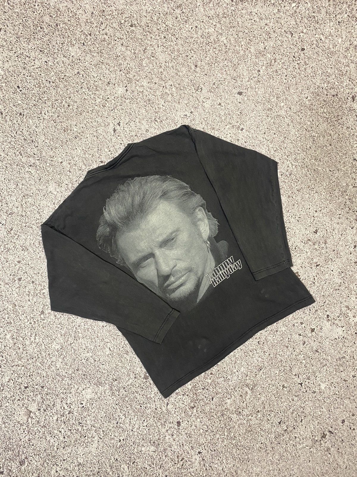Band Tees × Vintage Vintage 2001 Johny Hallyday Promo Rock Longsleeve Shirt Size US M / EU 48-50 / 2 - 2 Thumbnail