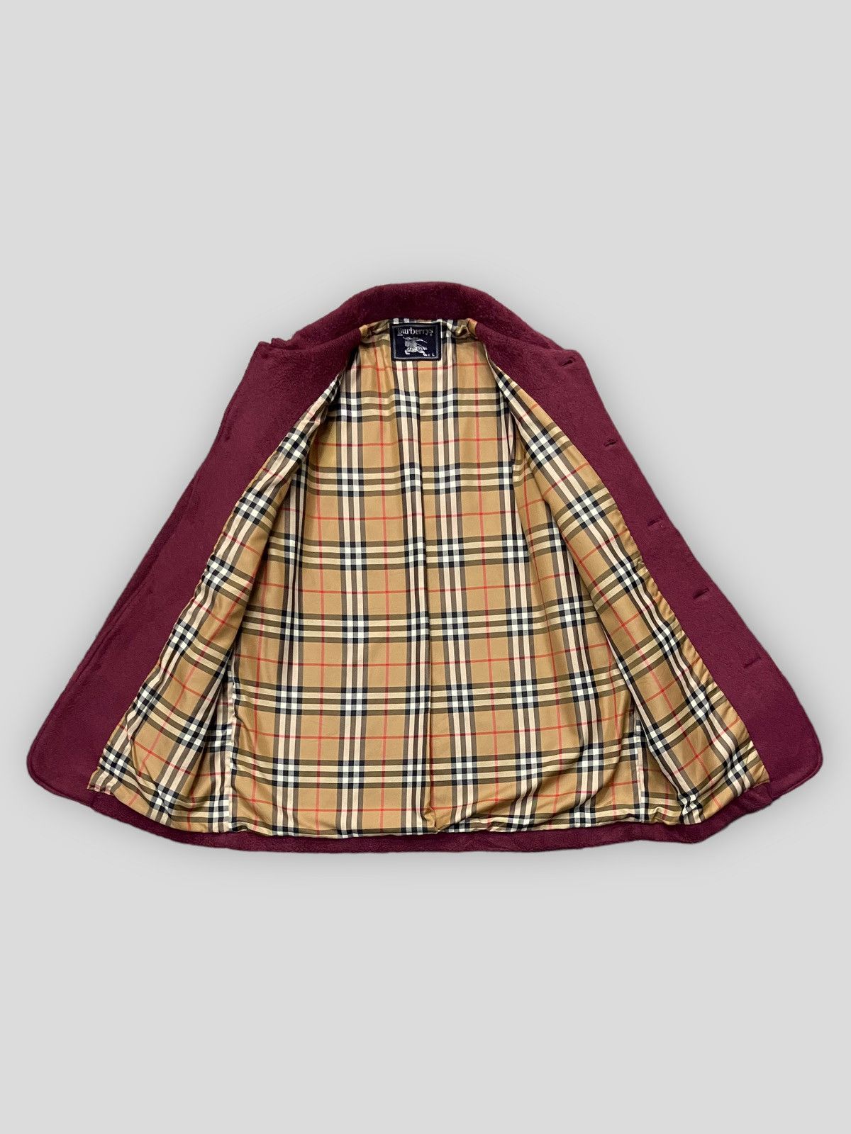 Burberry × Vintage Vintage Burberrys Nova Check Fleece Chore Jacket FW 1989 Size US M / EU 48-50 / 2 - 3 Thumbnail