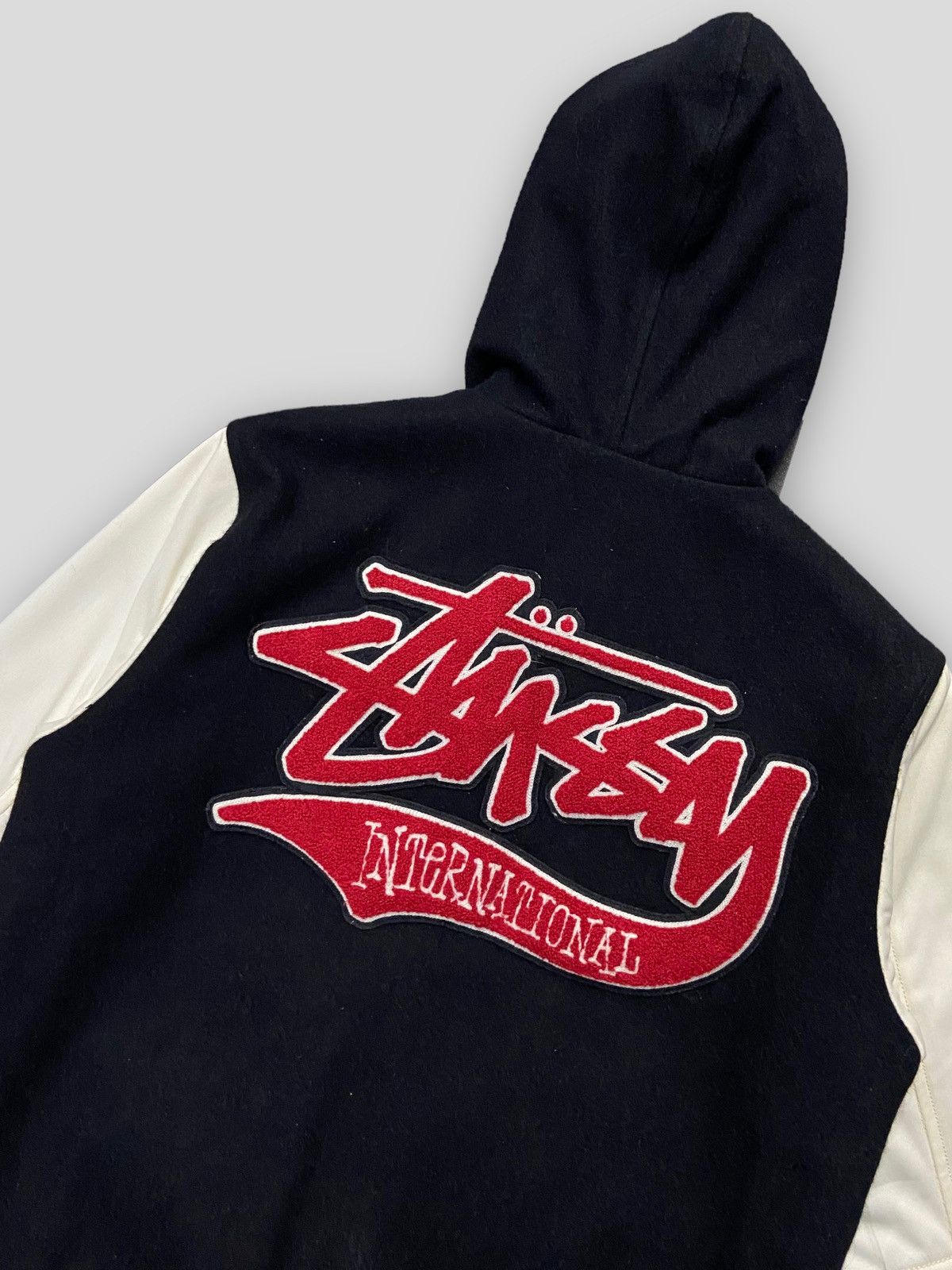 Stussy × Vintage Vintage Stussy International Tour Wool Varsity Jacket Size US S / EU 44-46 / 1 - 4 Thumbnail