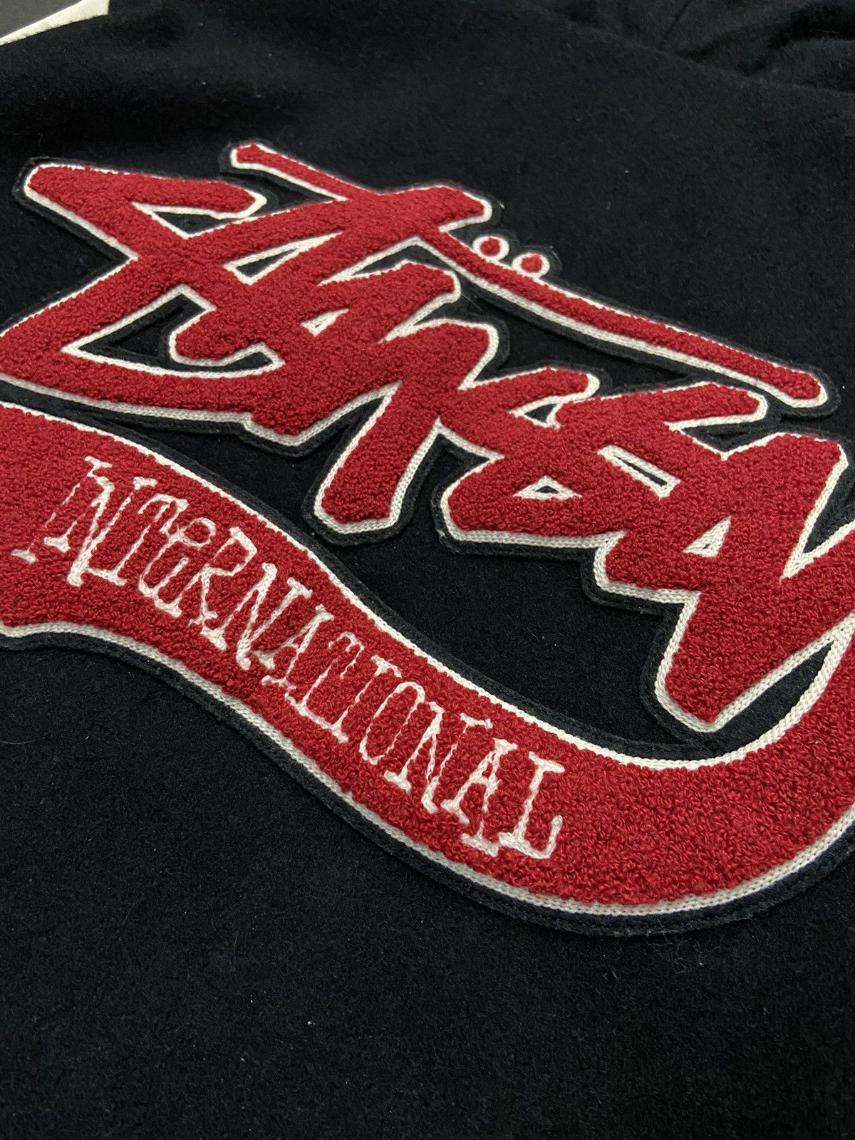 Stussy × Vintage Vintage Stussy International Tour Wool Varsity Jacket Size US S / EU 44-46 / 1 - 6 Thumbnail
