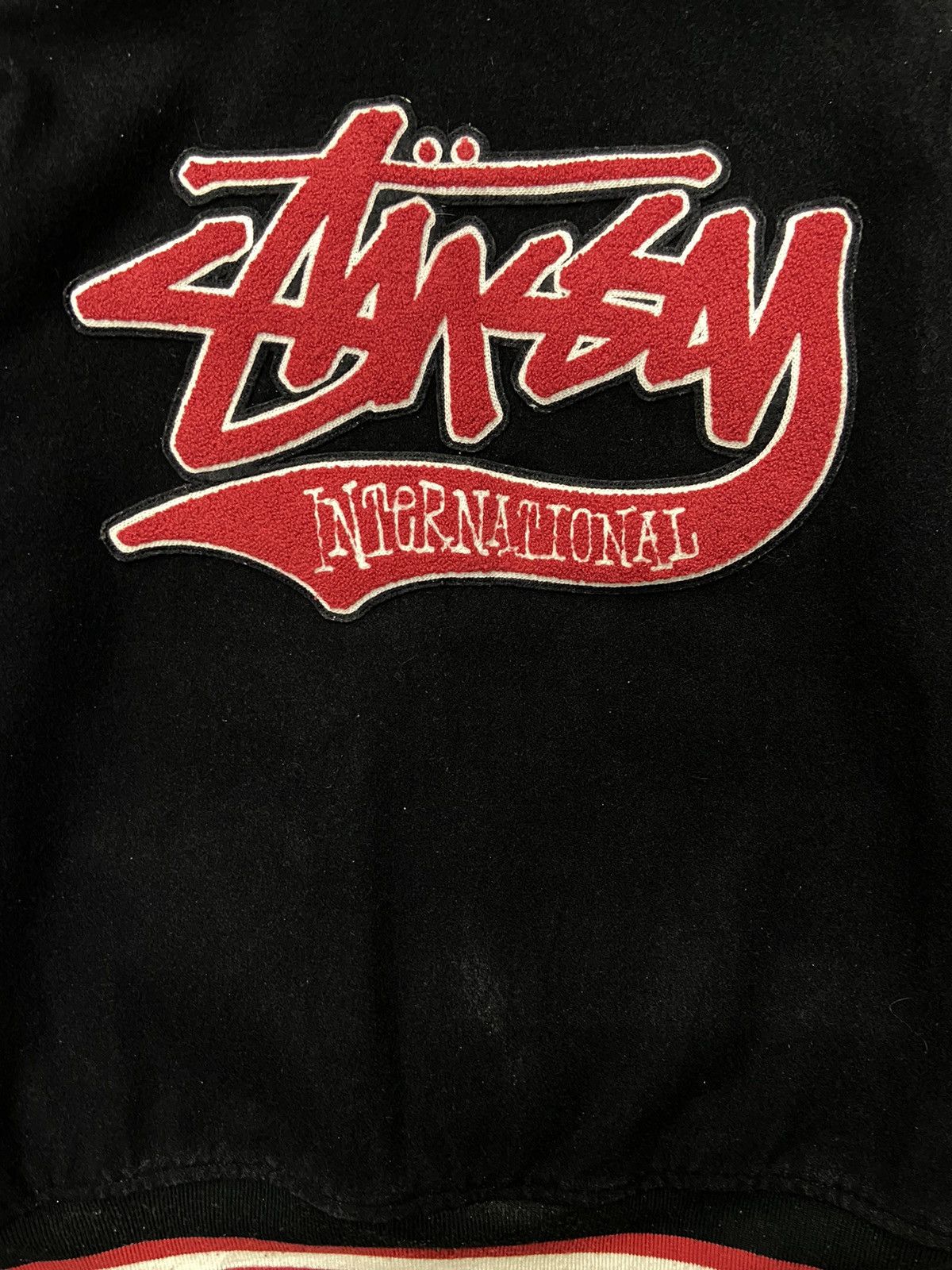 Stussy × Vintage Vintage Stussy International Tour Wool Varsity Jacket Size US S / EU 44-46 / 1 - 5 Thumbnail