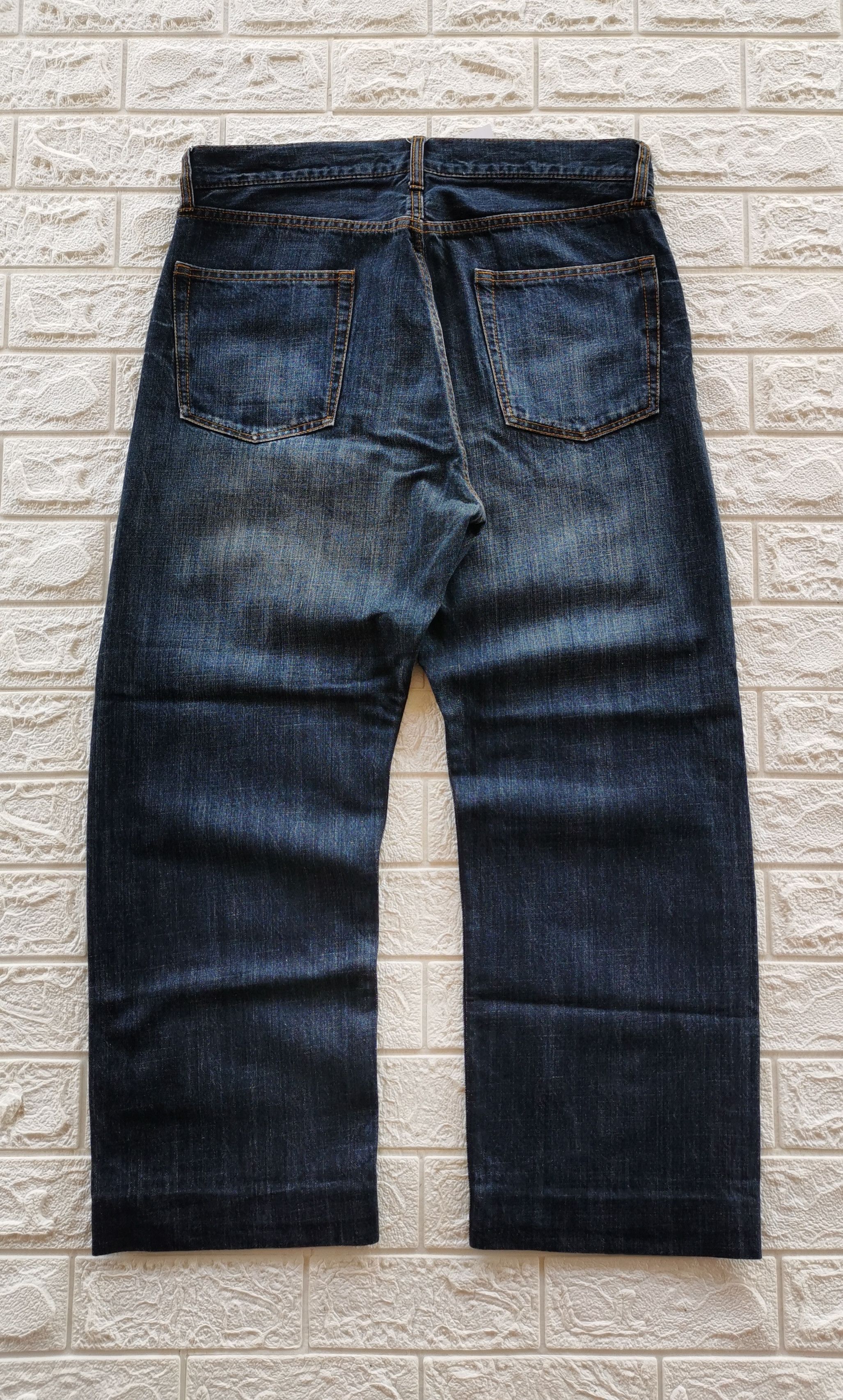 Japanese Brand Golden Fish Printed Style Denim Size US 35 - 5 Thumbnail
