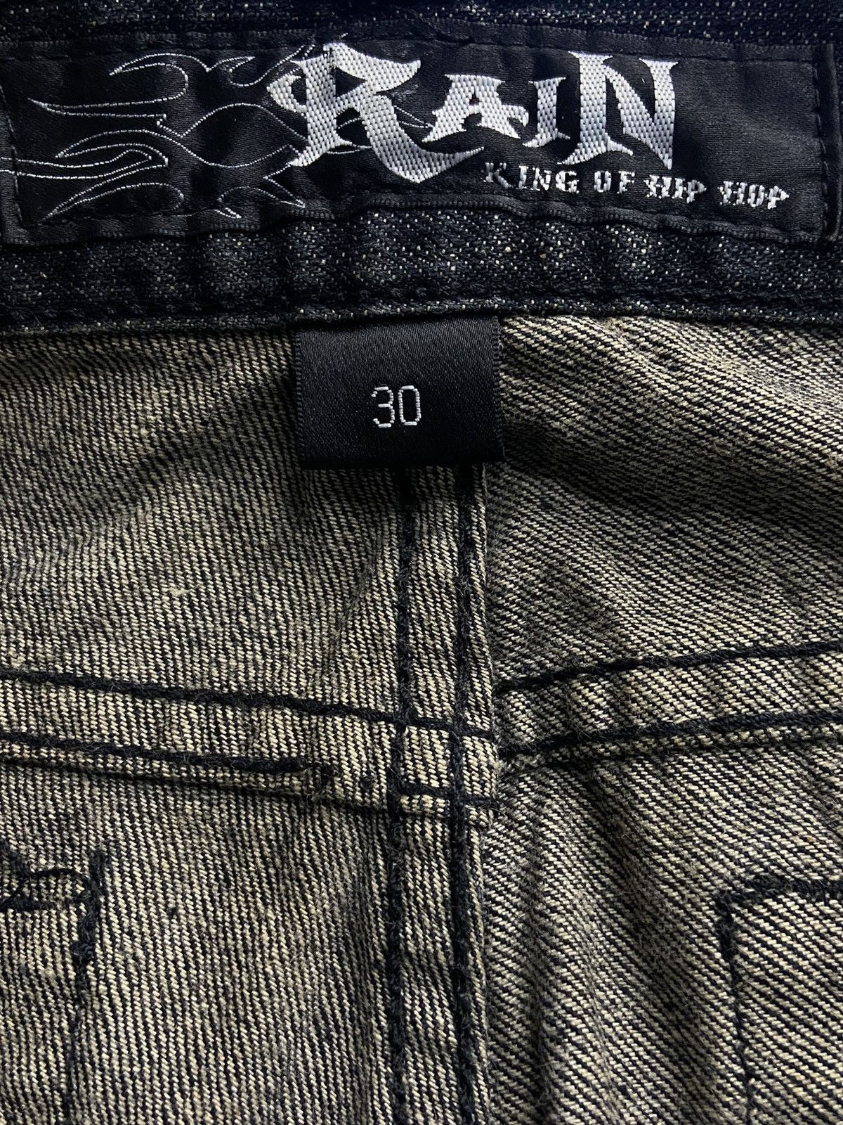 If Six Was Nine × Japanese Brand × Le Grande Bleu (L.G.B.) Rain Japan Double Waist Baggy Jeans With Leather Belt Size US 30 / EU 46 - 14 Thumbnail