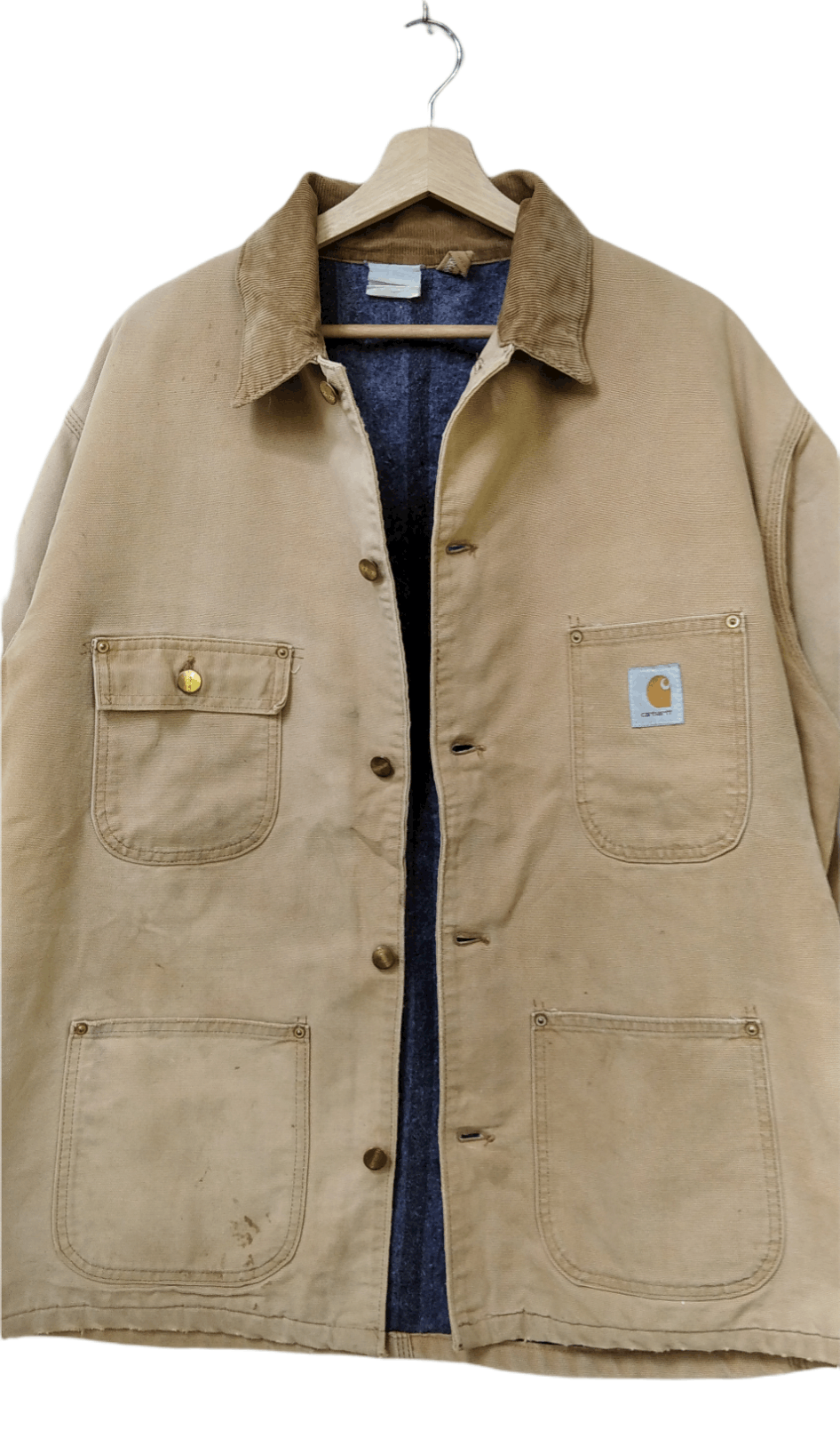 Carhartt × Vintage Very Sick!!Vintage Carhartt Tan Blanket-Lined Jacket Size US XL / EU 56 / 4 - 5 Thumbnail