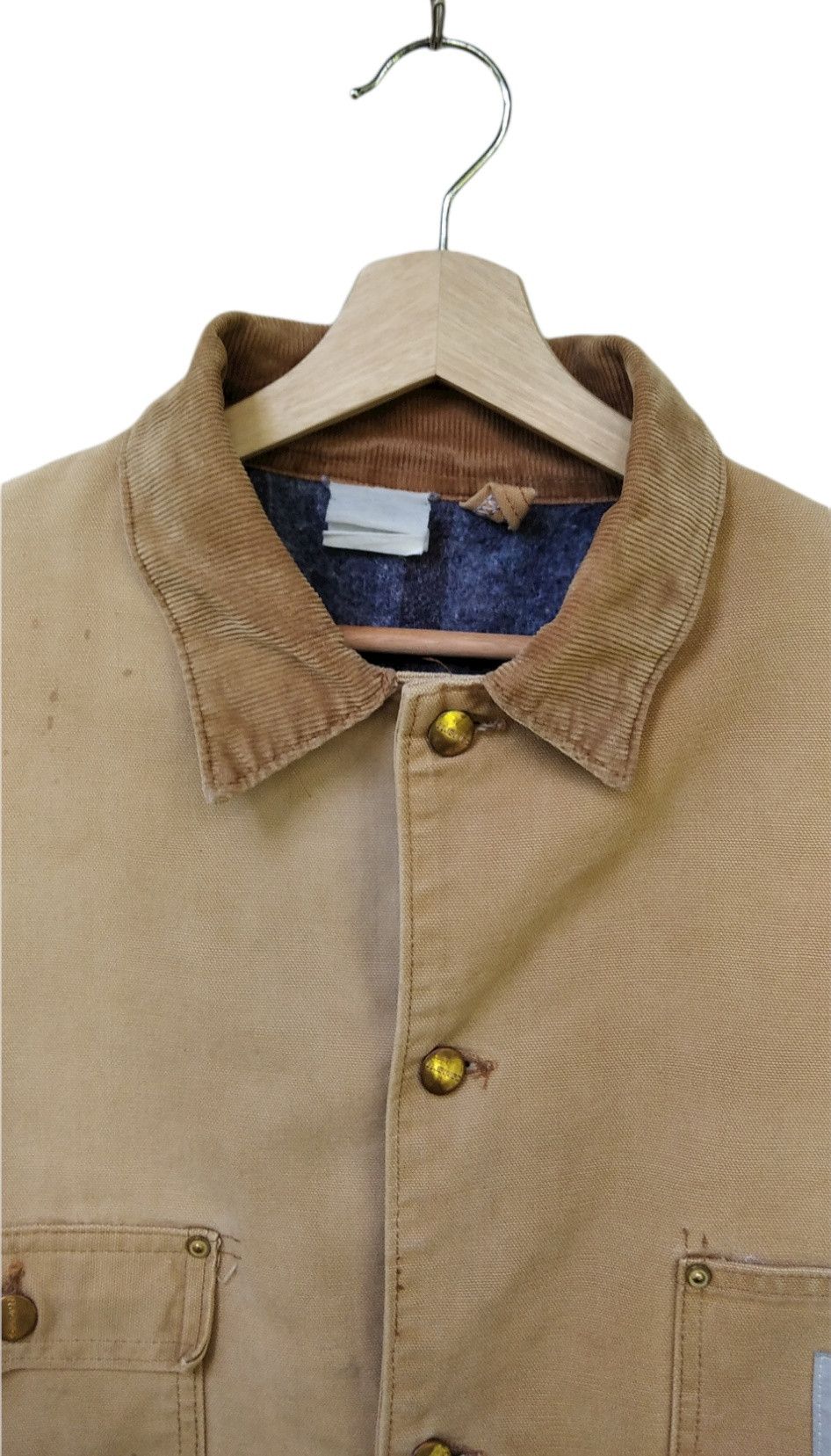 Carhartt × Vintage Very Sick!!Vintage Carhartt Tan Blanket-Lined Jacket Size US XL / EU 56 / 4 - 6 Thumbnail