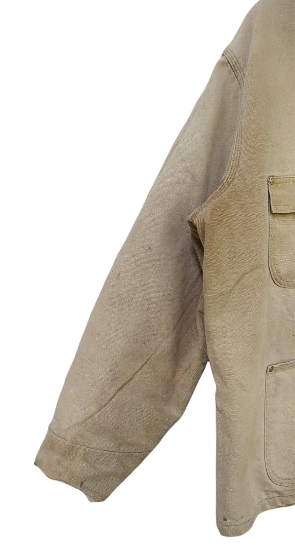 Carhartt × Vintage Very Sick!!Vintage Carhartt Tan Blanket-Lined Jacket Size US XL / EU 56 / 4 - 8 Thumbnail
