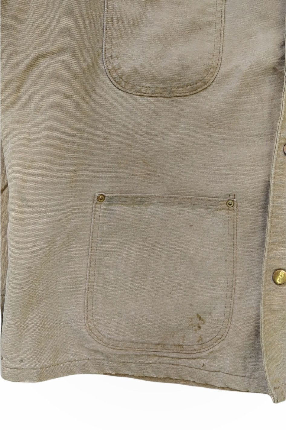 Carhartt × Vintage Very Sick!!Vintage Carhartt Tan Blanket-Lined Jacket Size US XL / EU 56 / 4 - 14 Thumbnail
