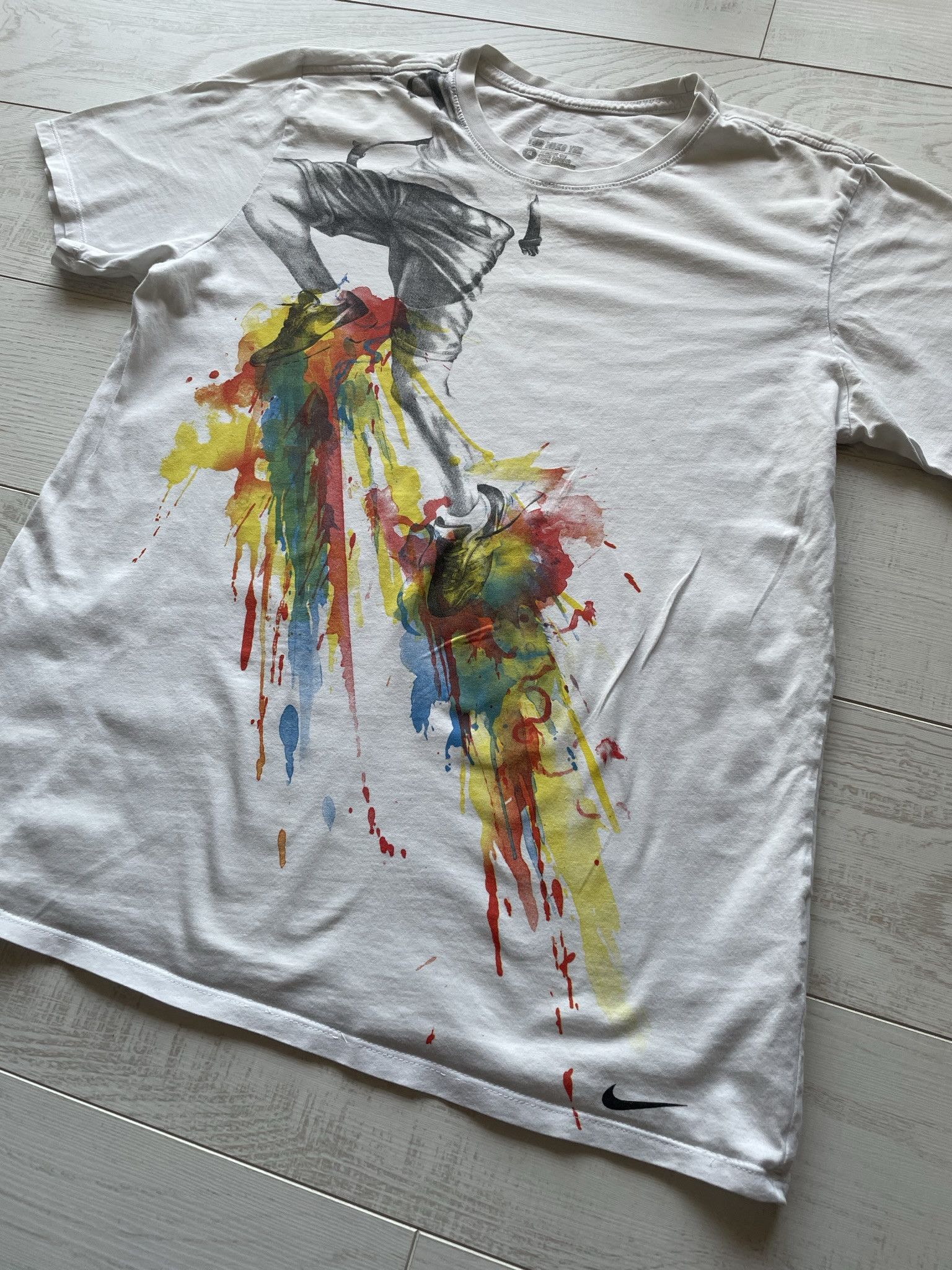 Nike paint splatter t shirt sale