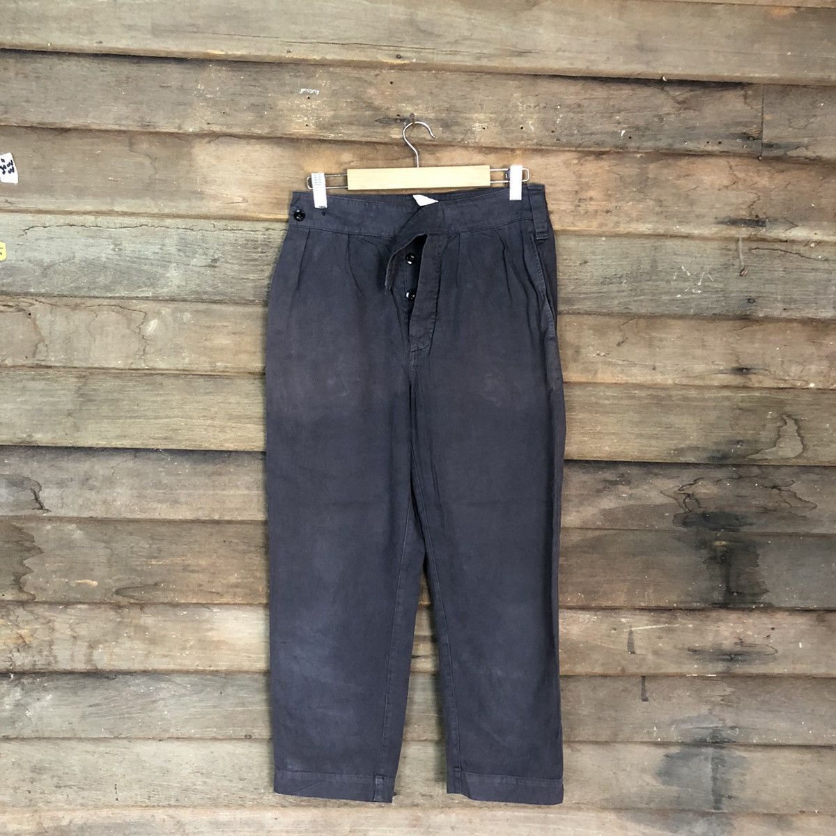 Margaret Howell DLL Margaret Howell Grey faded Straight Pants #c1261 Size US 27 - 1 Thumbnail