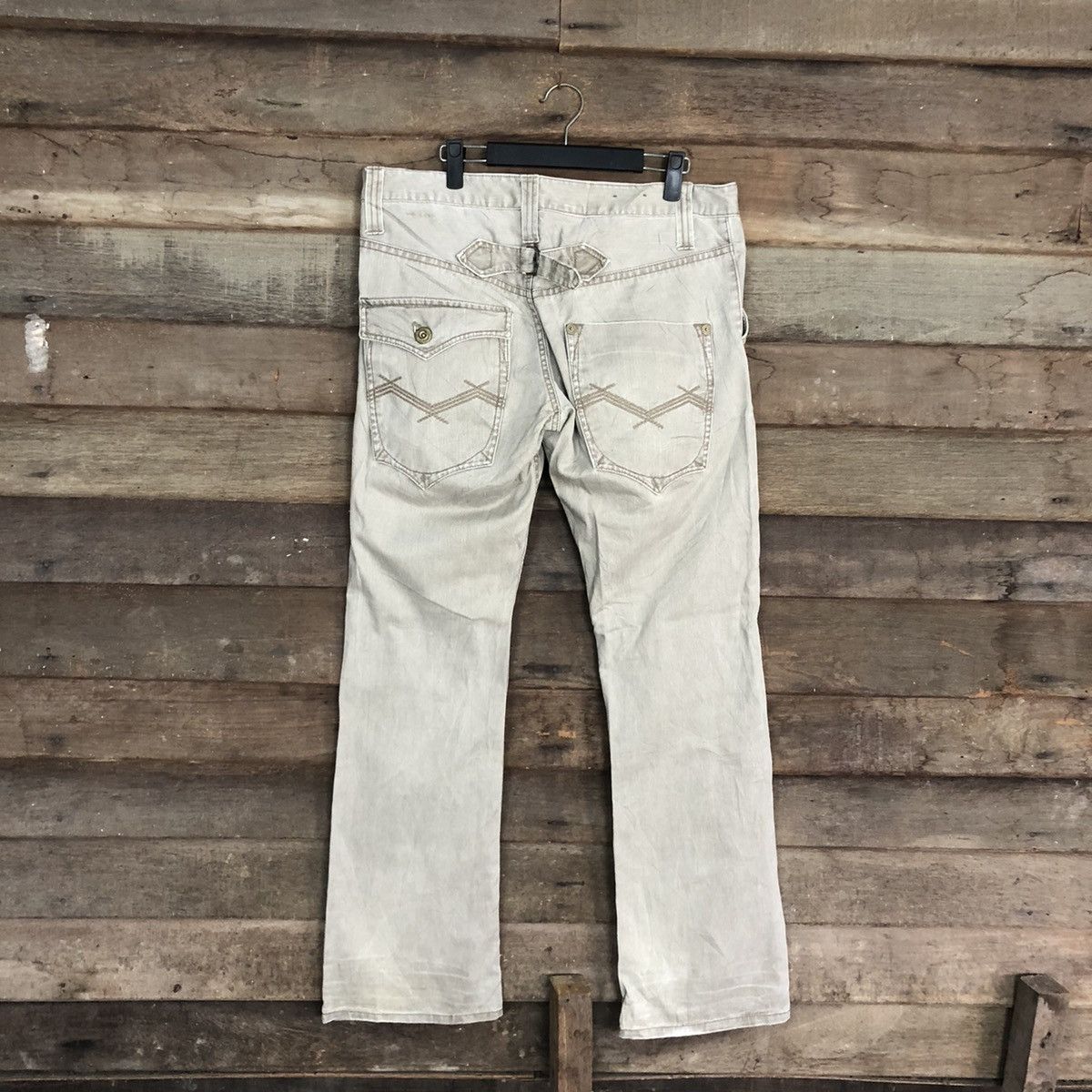 Japanese Brand DLL Kissmark Grey Faded Denim Jeans Pants #c1251 Size 33" - 7 Thumbnail