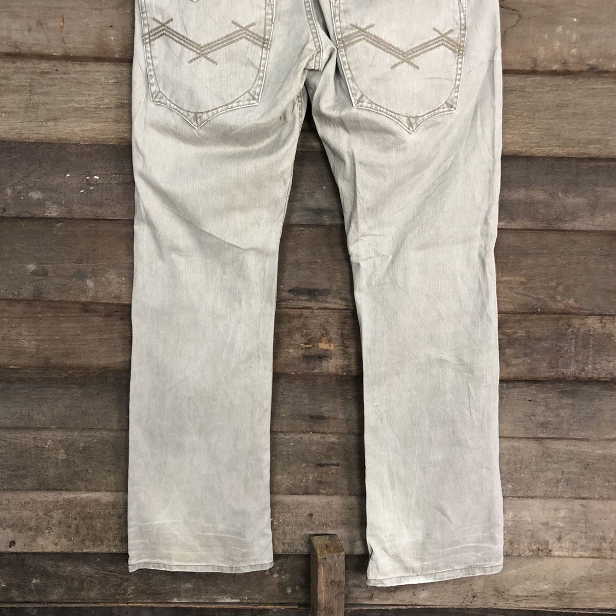 Japanese Brand DLL Kissmark Grey Faded Denim Jeans Pants #c1251 Size 33" - 9 Thumbnail