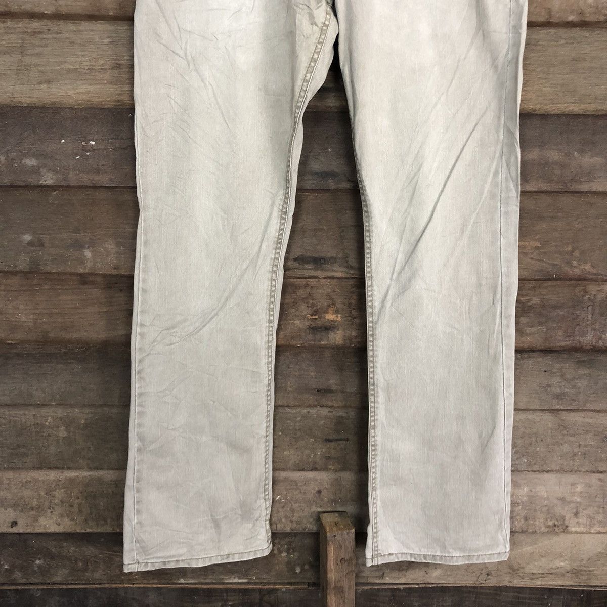 Japanese Brand DLL Kissmark Grey Faded Denim Jeans Pants #c1251 Size 33" - 3 Thumbnail