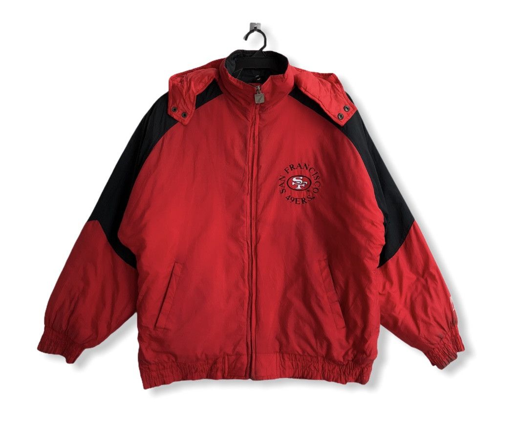 Logo 7 VINTAGE HOODED BIG LOGO DOWN QUILTED JACKET Size US XL / EU 56 / 4 - 2 Thumbnail