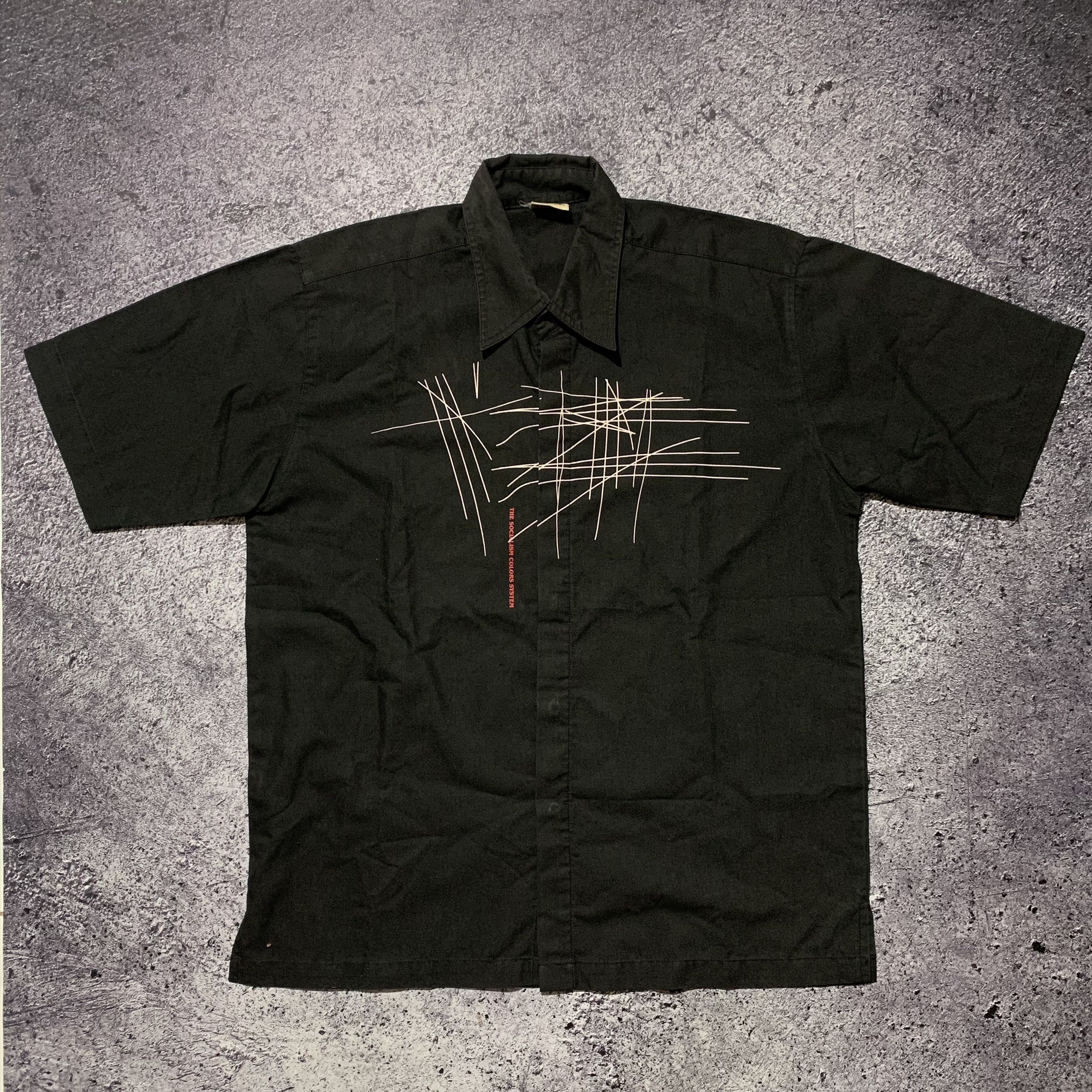 1990s Vintage Stussy Printed Button Down Shirt