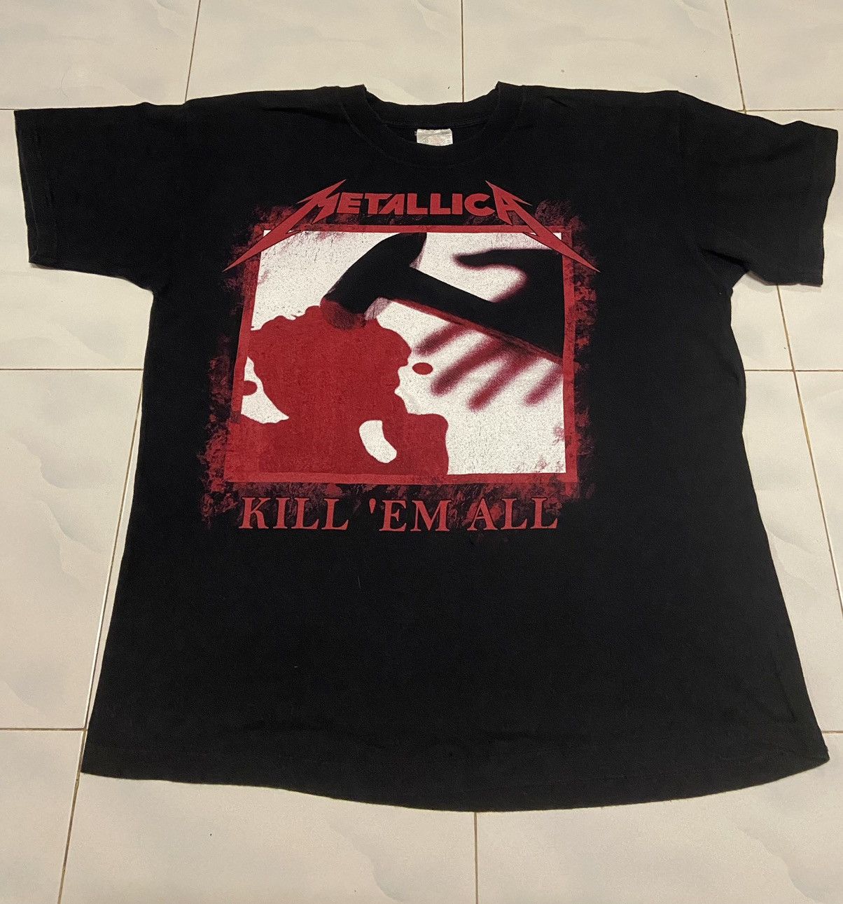 Fruit Of The Loom Vintage Y2K Metallica Kill Em All Size US L / EU 52-54 / 3 - 1 Thumbnail