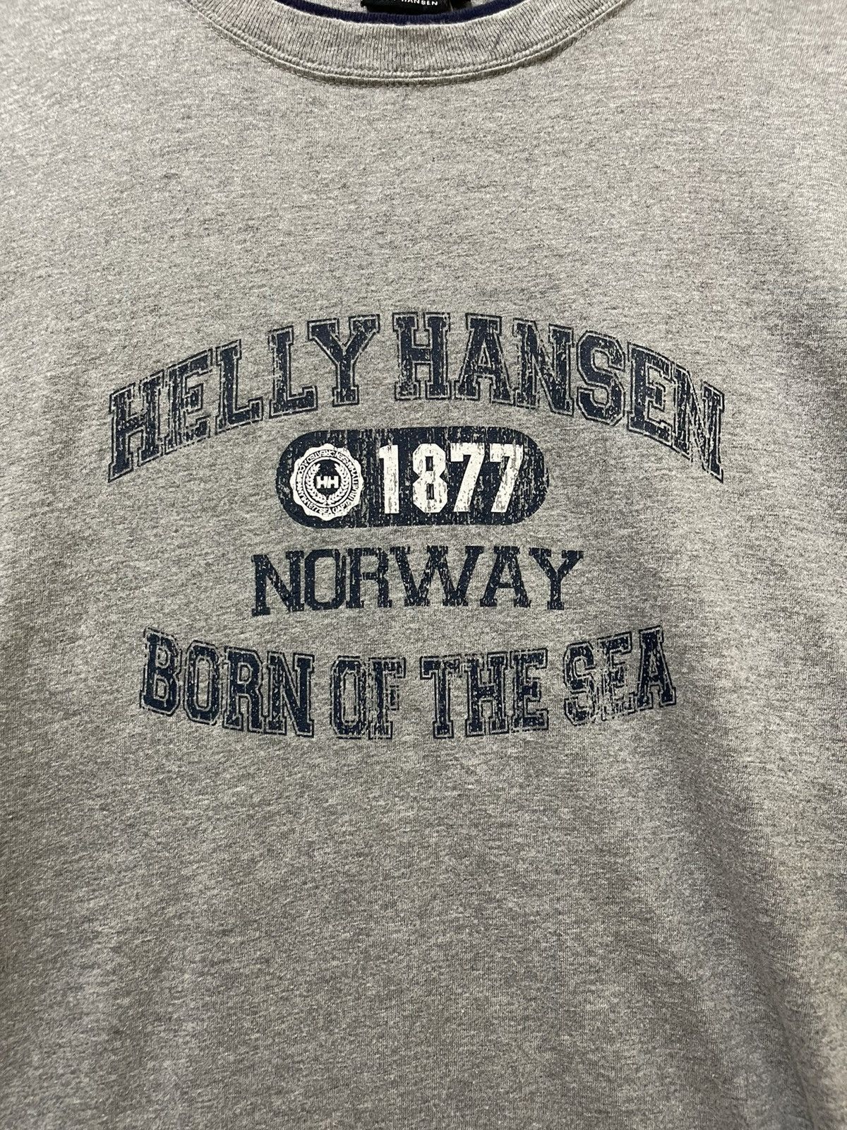 Helly Hansen × Japanese Brand Helly Hansen Spellout Long Sleeve Shirt Grey Size US L / EU 52-54 / 3 - 2 Thumbnail