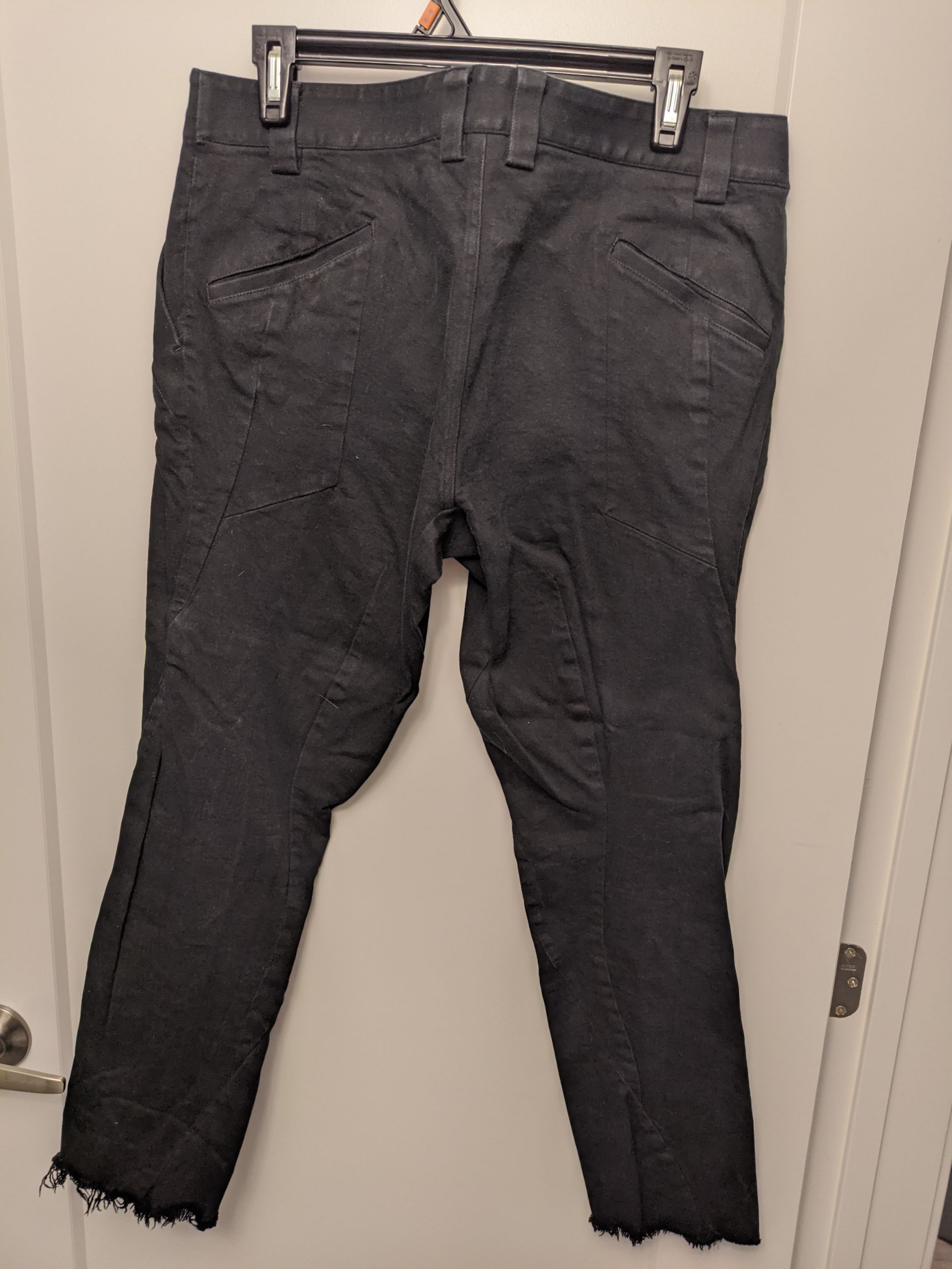 Devoa Slim Pants Black x Black Denim (PTF-STS, sz 3 fits 32) Size US 32 / EU 48 - 2 Thumbnail