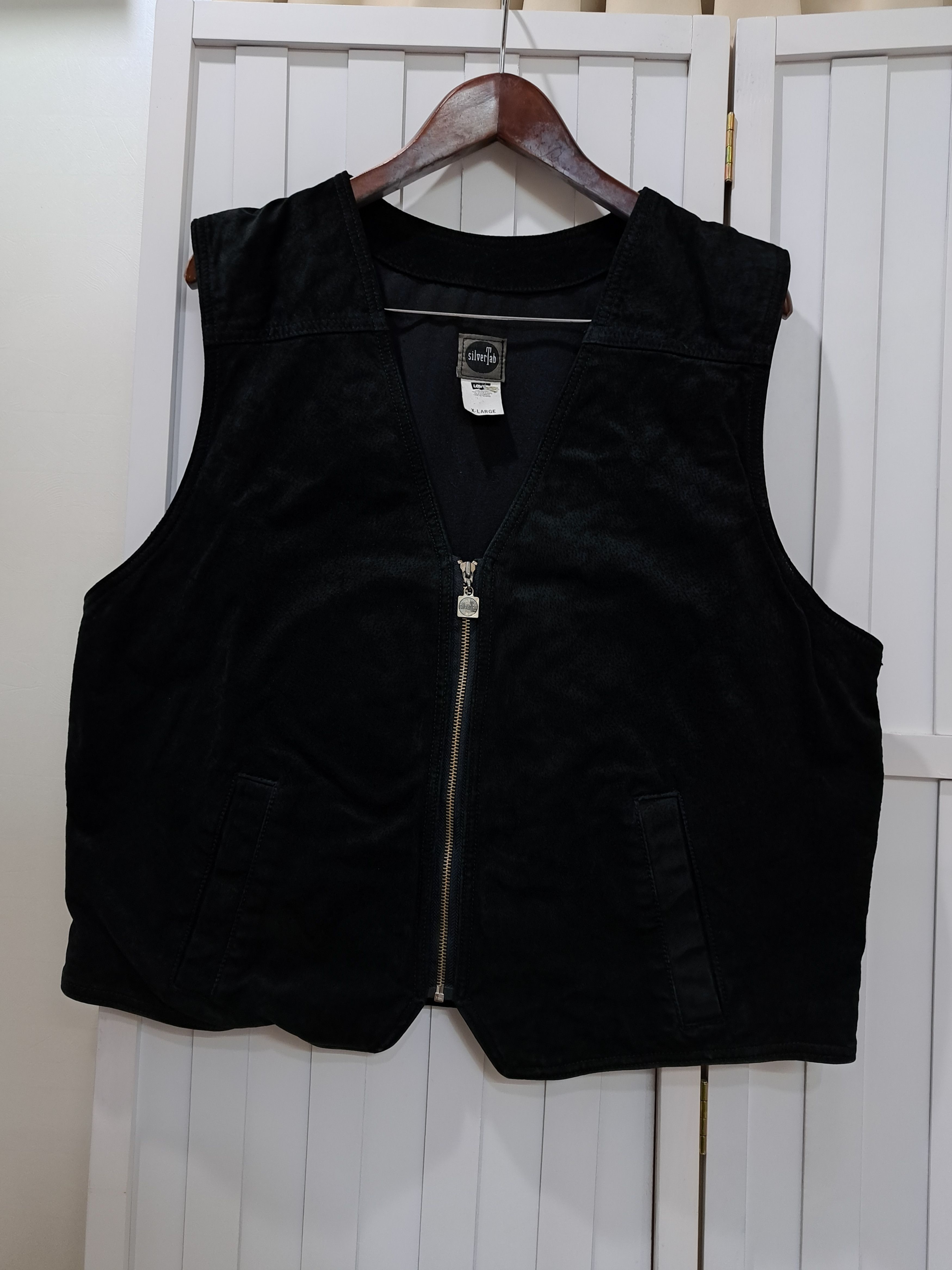 Levi's Vintage Levis Silver Tab Leather Vest Size US XL / EU 56 / 4 - 2 Thumbnail