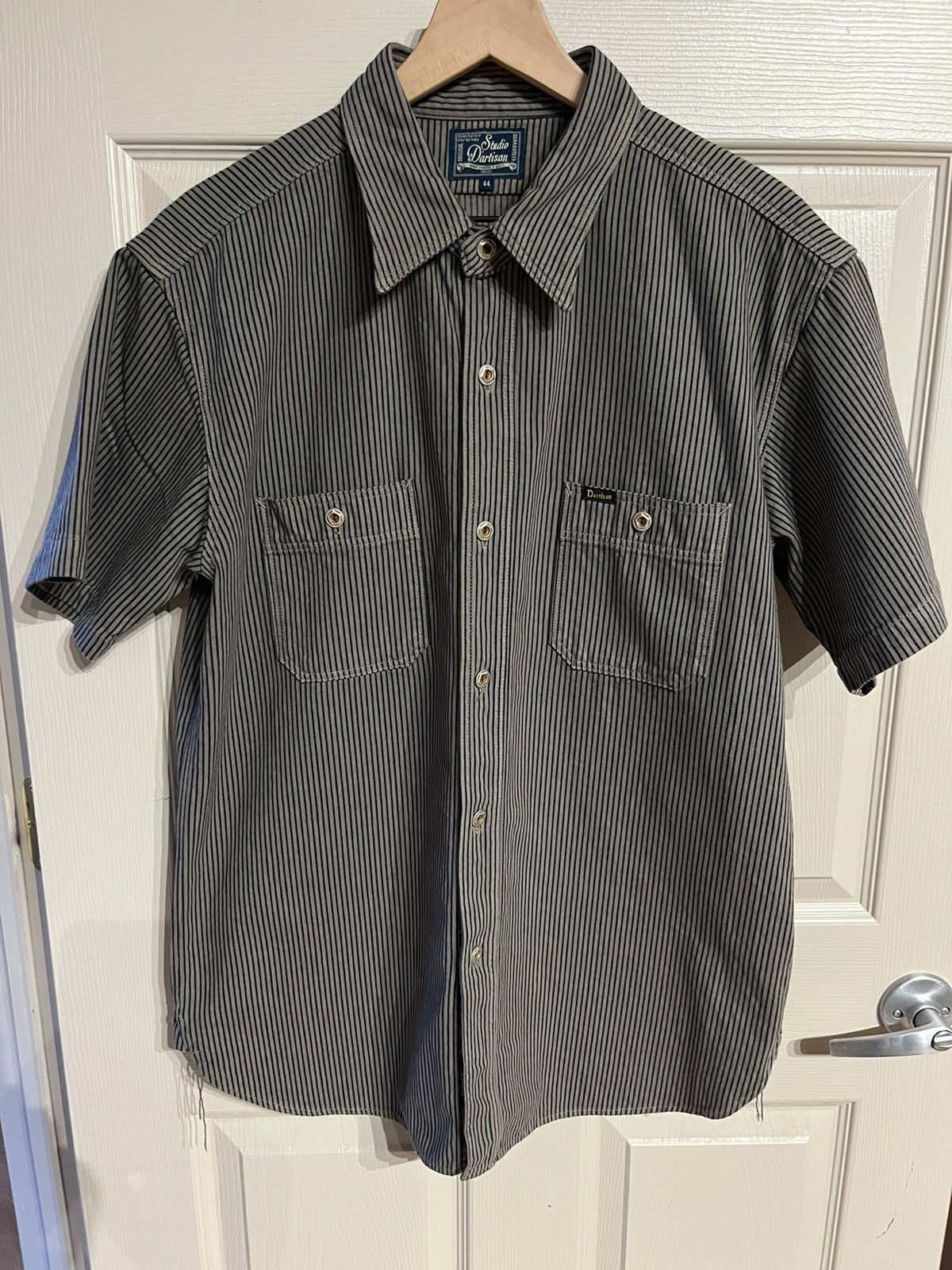 Studio D’Artisan Hickory Stripe Button-Up