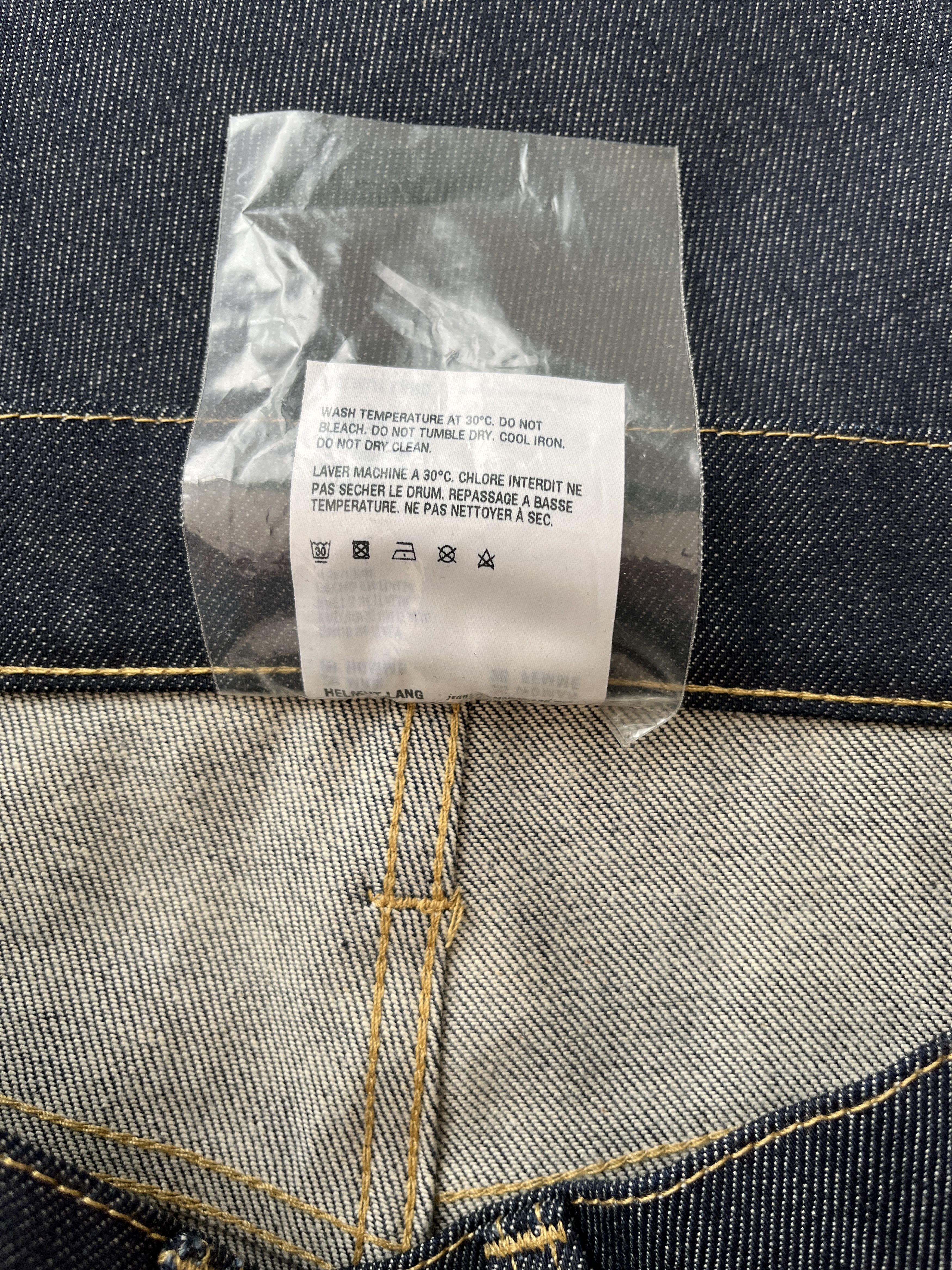 Helmut Lang ⚡️QUICK SALE⚡️Helmut Lang SAMPLE Raw Blue Denim Jeans Pants Size US 29 - 4 Thumbnail