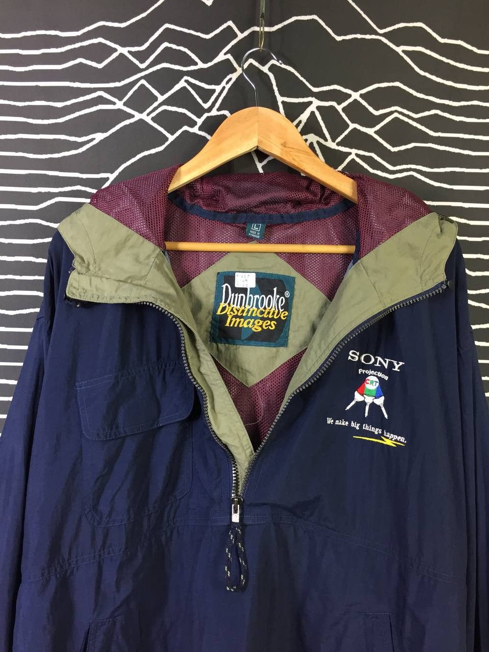 Sony Vtg Dunbrooke Sony CRT Promo Logo Pull Over Tactical Jacket Size US L / EU 52-54 / 3 - 5 Thumbnail