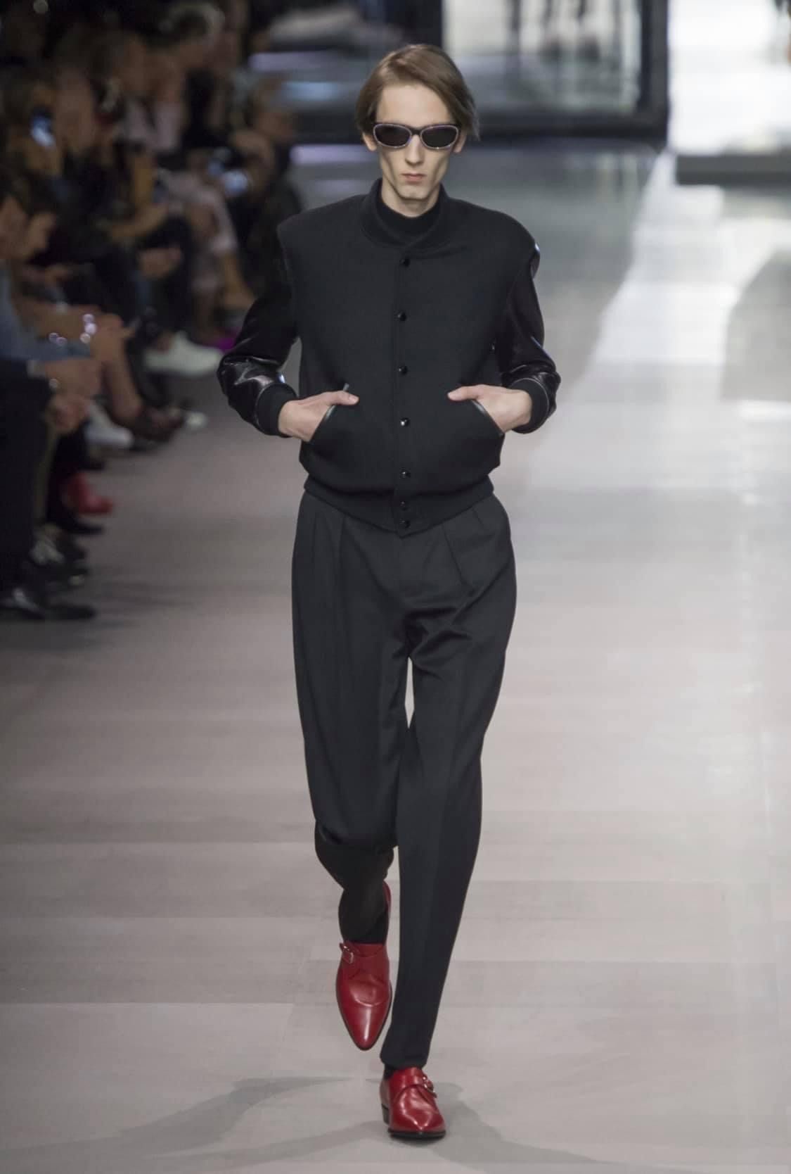 Celine × Hedi Slimane FINAL DROP - SS19 Lamb Sleeve Marclay Teddy Jacket 48 Size US M / EU 48-50 / 2 - 3 Thumbnail