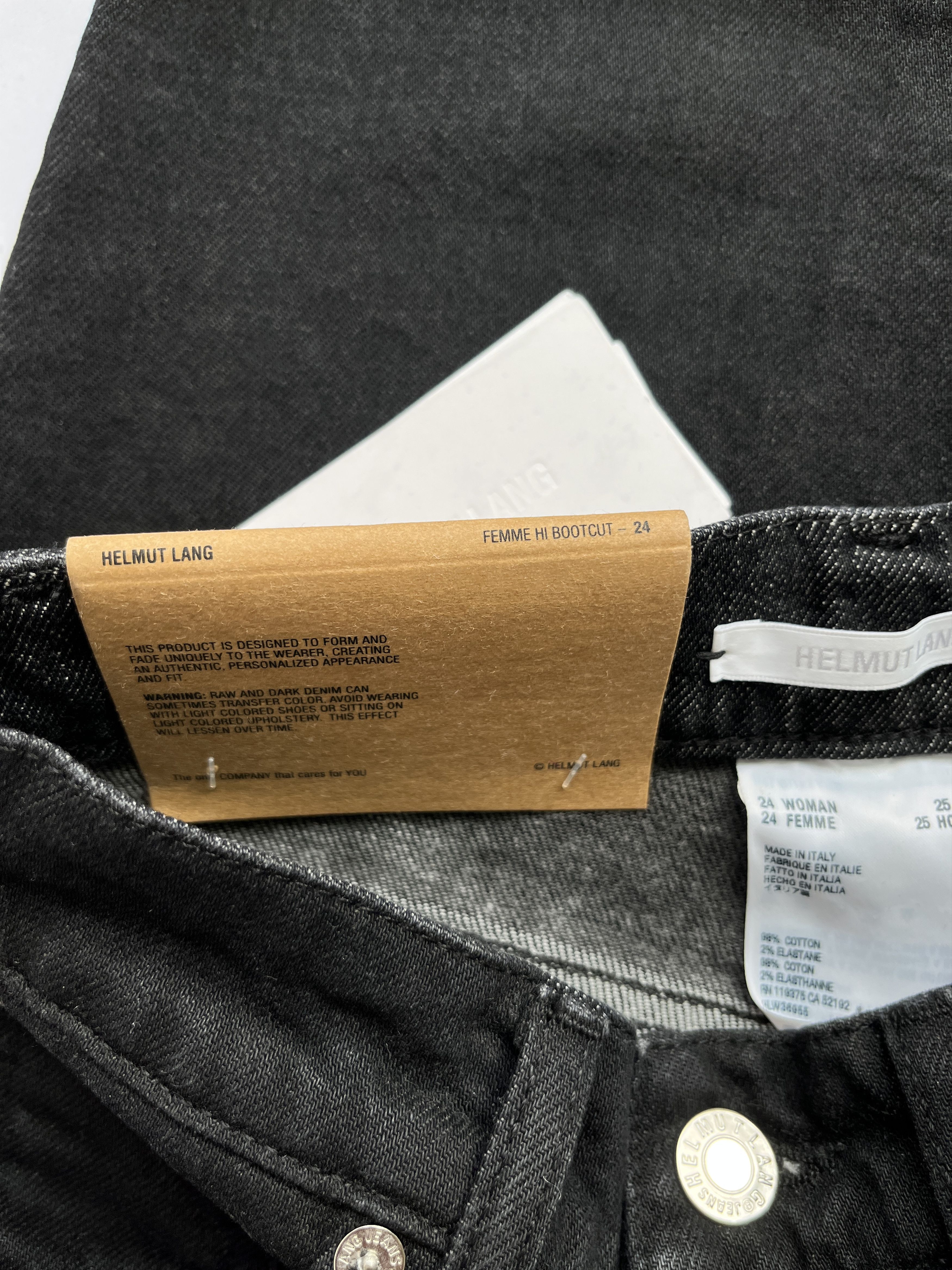 Helmut Lang ⚡️QUICK SALE⚡️Helmut Lang Black Hi Bootcut High Rise Jeans Size 24" / US 00 / IT 34 - 4 Thumbnail