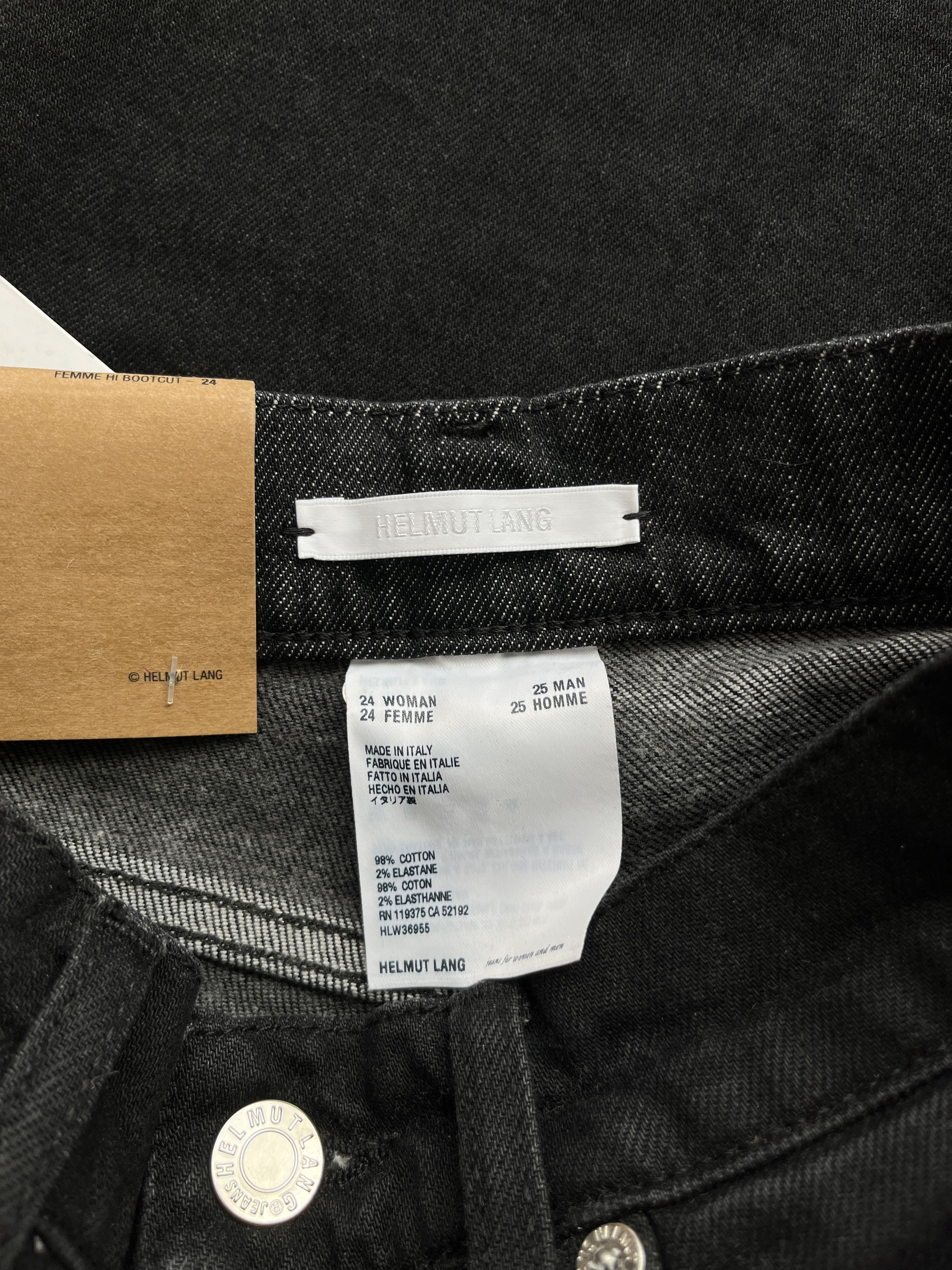 Helmut Lang ⚡️QUICK SALE⚡️Helmut Lang Black Hi Bootcut High Rise Jeans Size 24" / US 00 / IT 34 - 5 Thumbnail