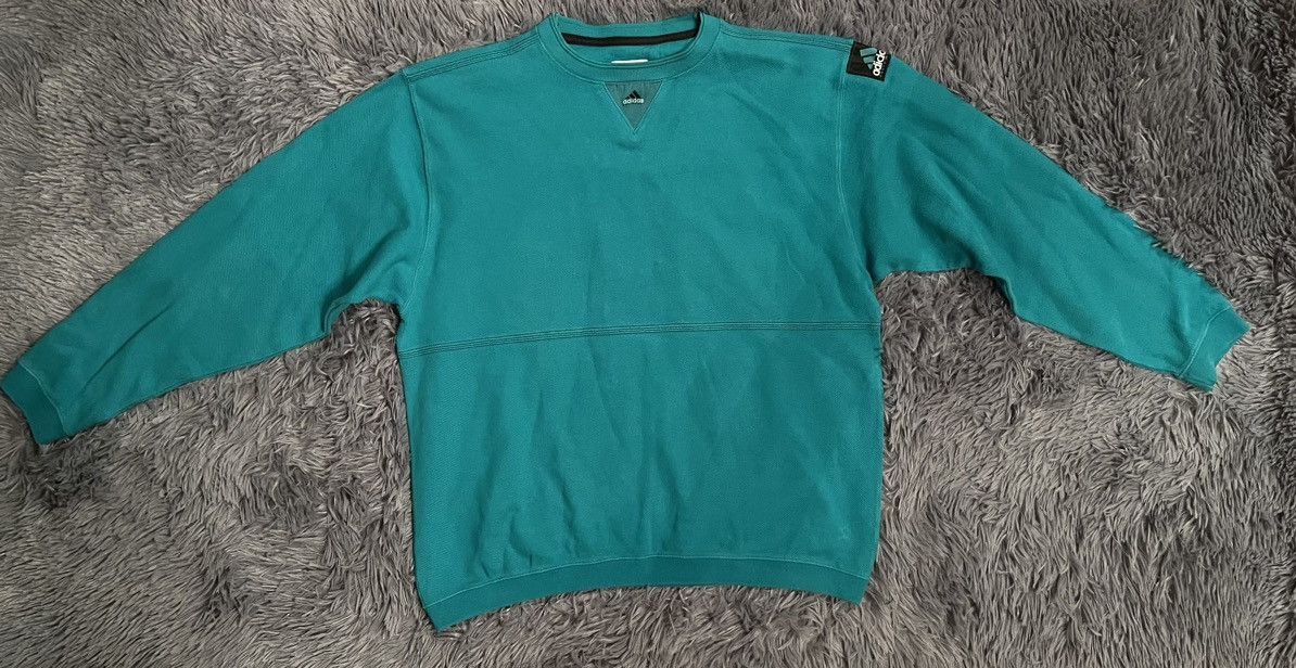 Adidas × Vintage Adidas Equipment 90s vintage logo sweatshirt Size US M / EU 48-50 / 2 - 3 Thumbnail