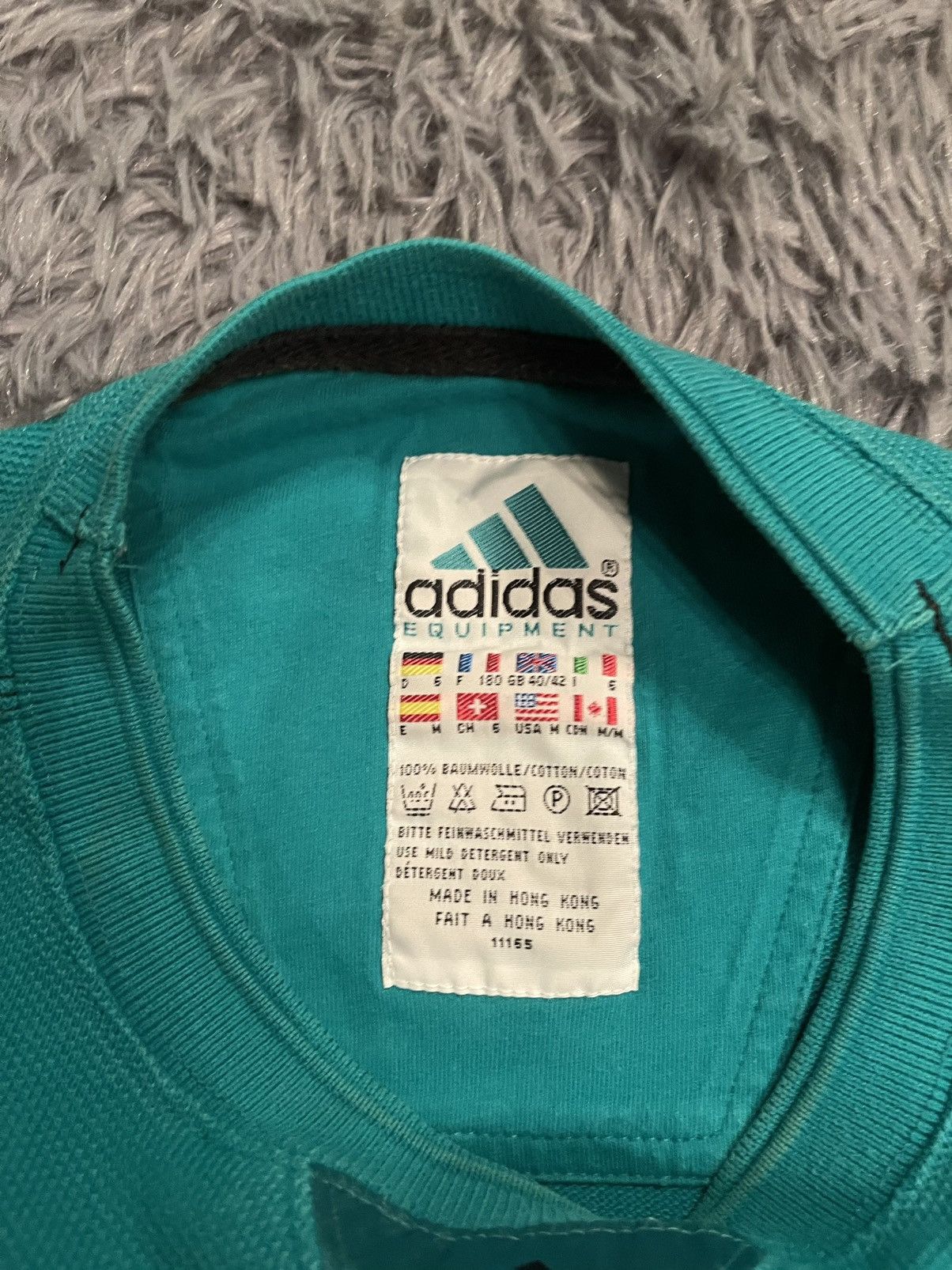 Adidas × Vintage Adidas Equipment 90s vintage logo sweatshirt Size US M / EU 48-50 / 2 - 5 Thumbnail