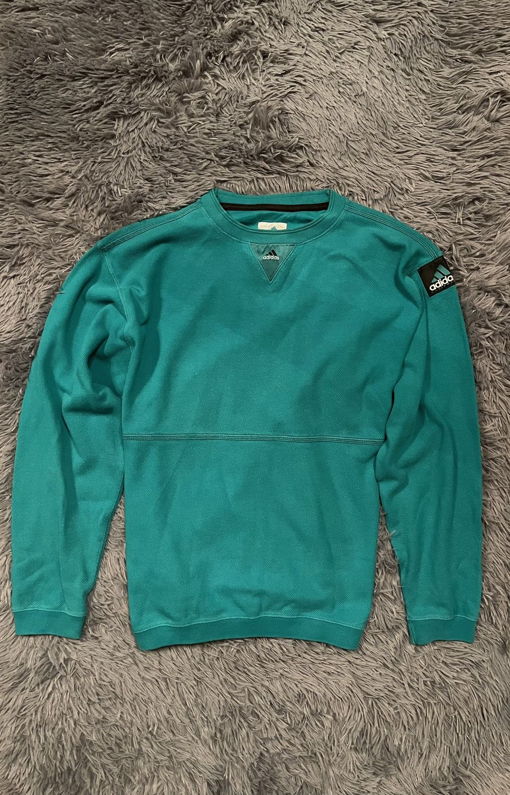 Adidas × Vintage Adidas Equipment 90s vintage logo sweatshirt Size US M / EU 48-50 / 2 - 1 Thumbnail