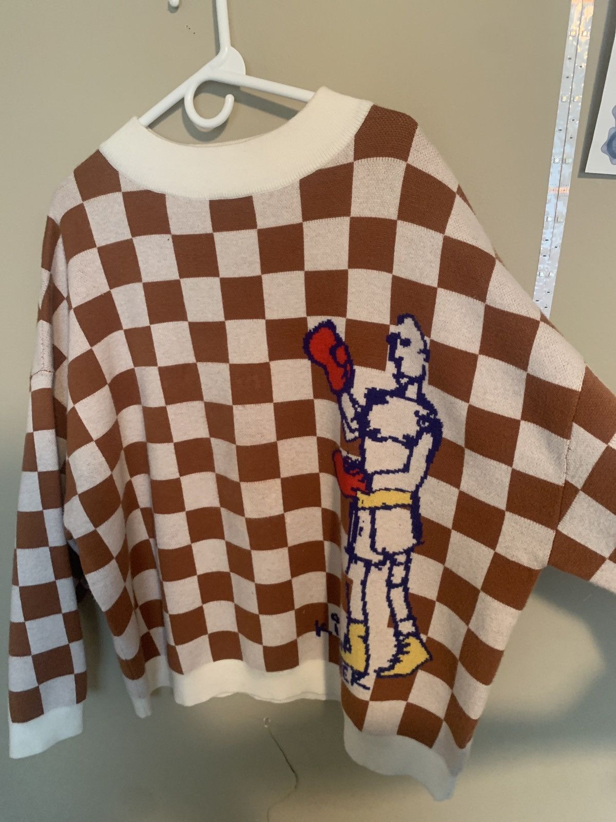 KidSuper Kidsuper Studios Checkered boxing sweater Size US XL / EU 56 / 4 - 3 Thumbnail