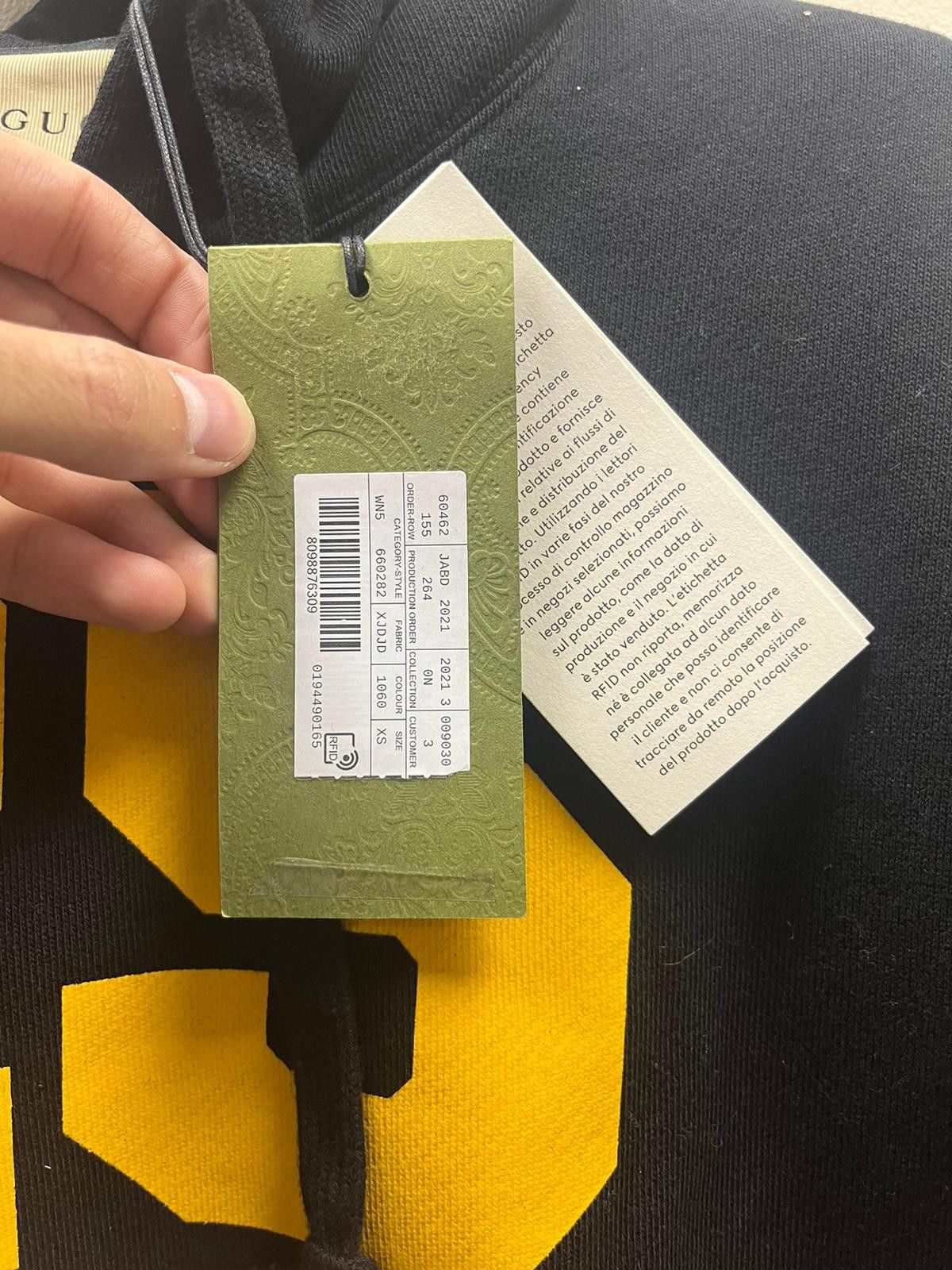 Gucci Blind For Love / Eschatology Jersey Hoodie in Black Size US XS / EU 42 / 0 - 11 Thumbnail