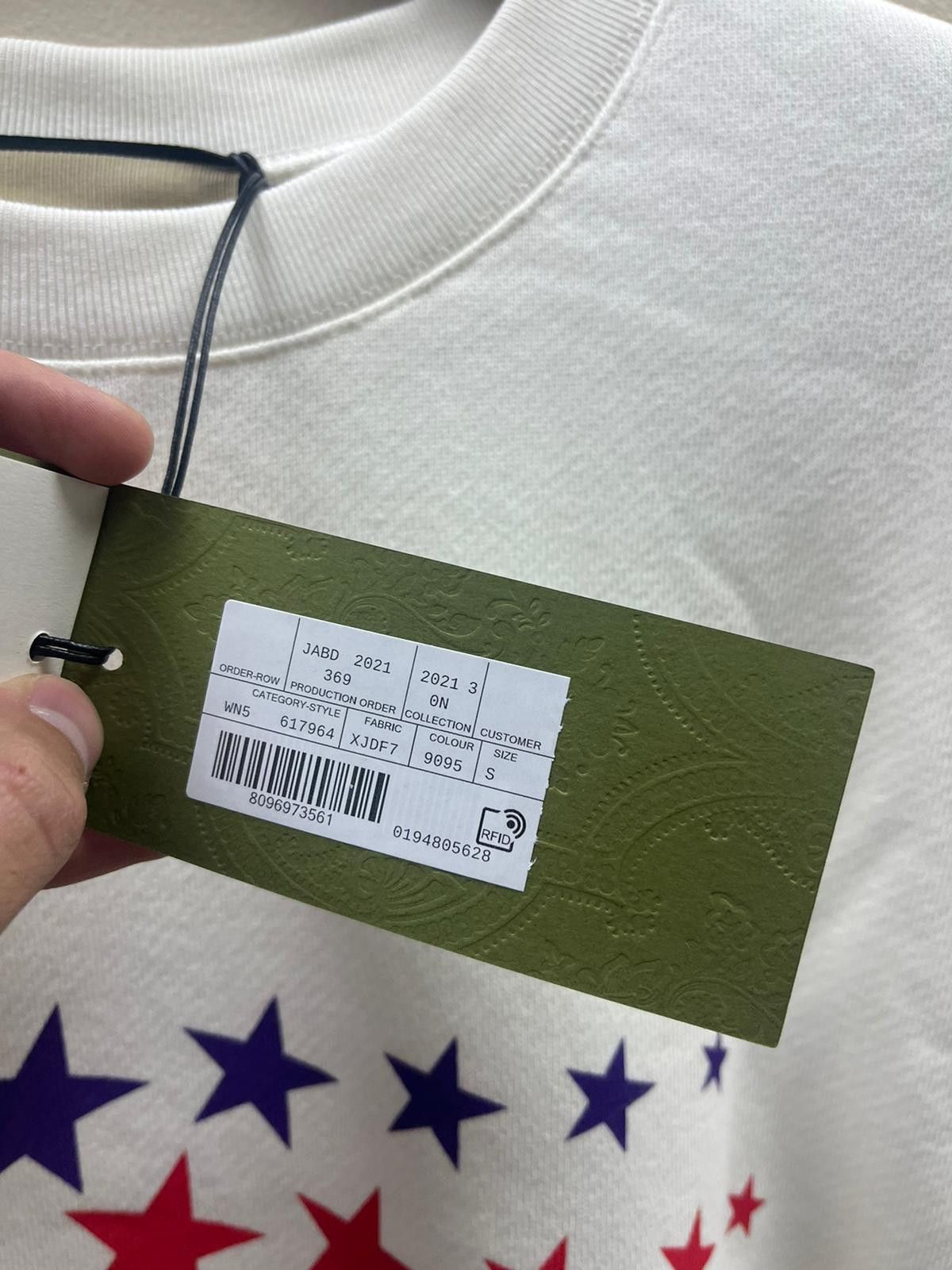 Gucci o1rshd1 Q:2 / Gucci Logo Star Crewneck Sweater in White Size US S / EU 44-46 / 1 - 6 Thumbnail