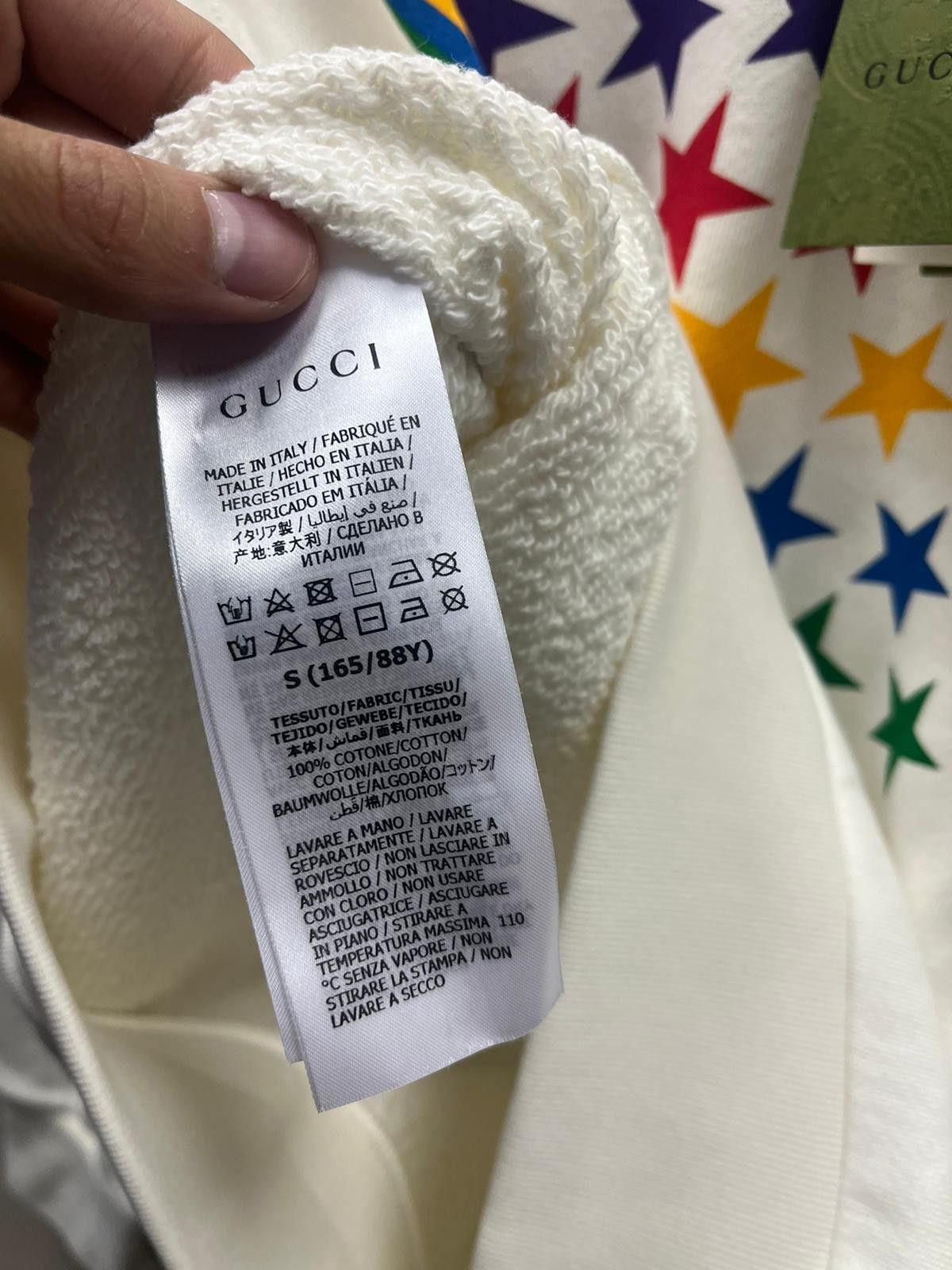 Gucci o1rshd1 Q:2 / Gucci Logo Star Crewneck Sweater in White Size US S / EU 44-46 / 1 - 9 Thumbnail