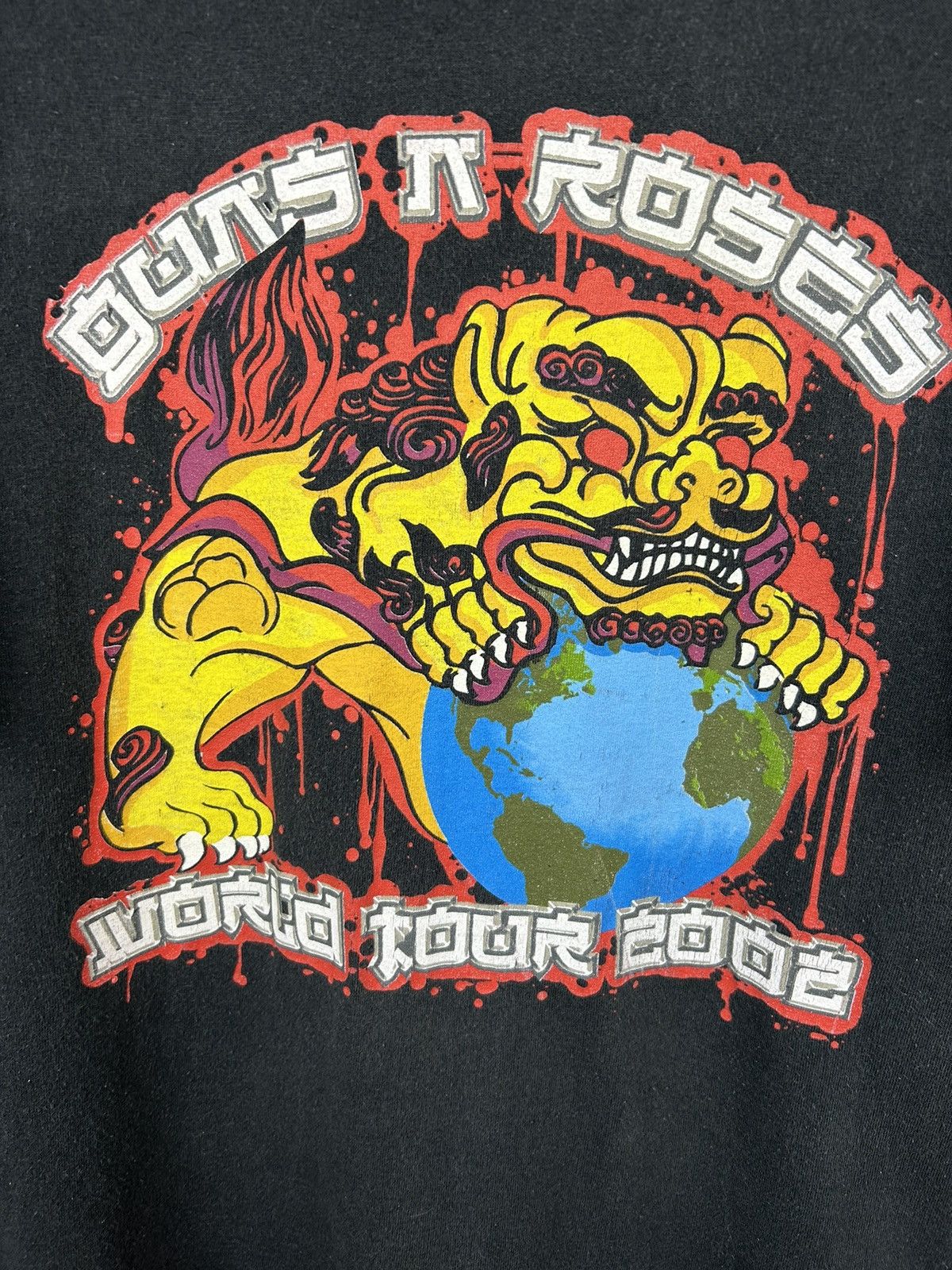 Vintage Gun N Roses Chinese Democracy World Tour 2002 Tee Size US M / EU 48-50 / 2 - 3 Thumbnail