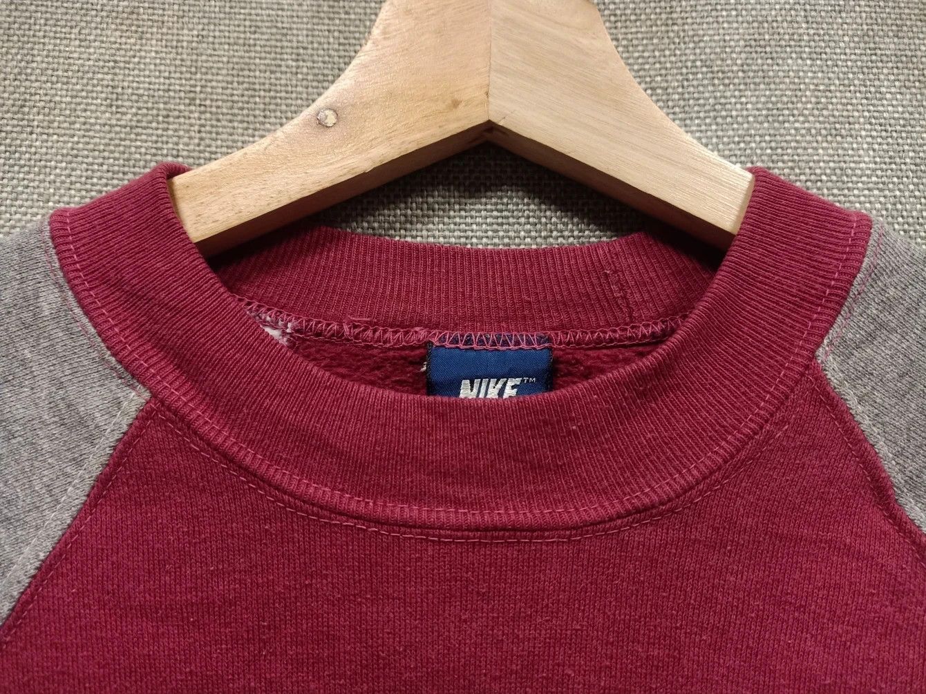 Nike × Vintage vintage 90s sweatshirt nike swoosh made in usa Size US M / EU 48-50 / 2 - 2 Thumbnail