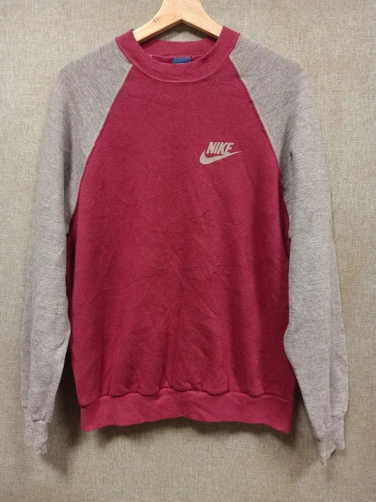 Nike × Vintage vintage 90s sweatshirt nike swoosh made in usa Size US M / EU 48-50 / 2 - 1 Thumbnail